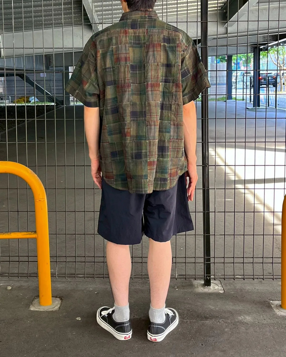SEQUEL / PATCHWORK SHORT SLEEVE SHIRT (SQ-26SS-SH-04)
