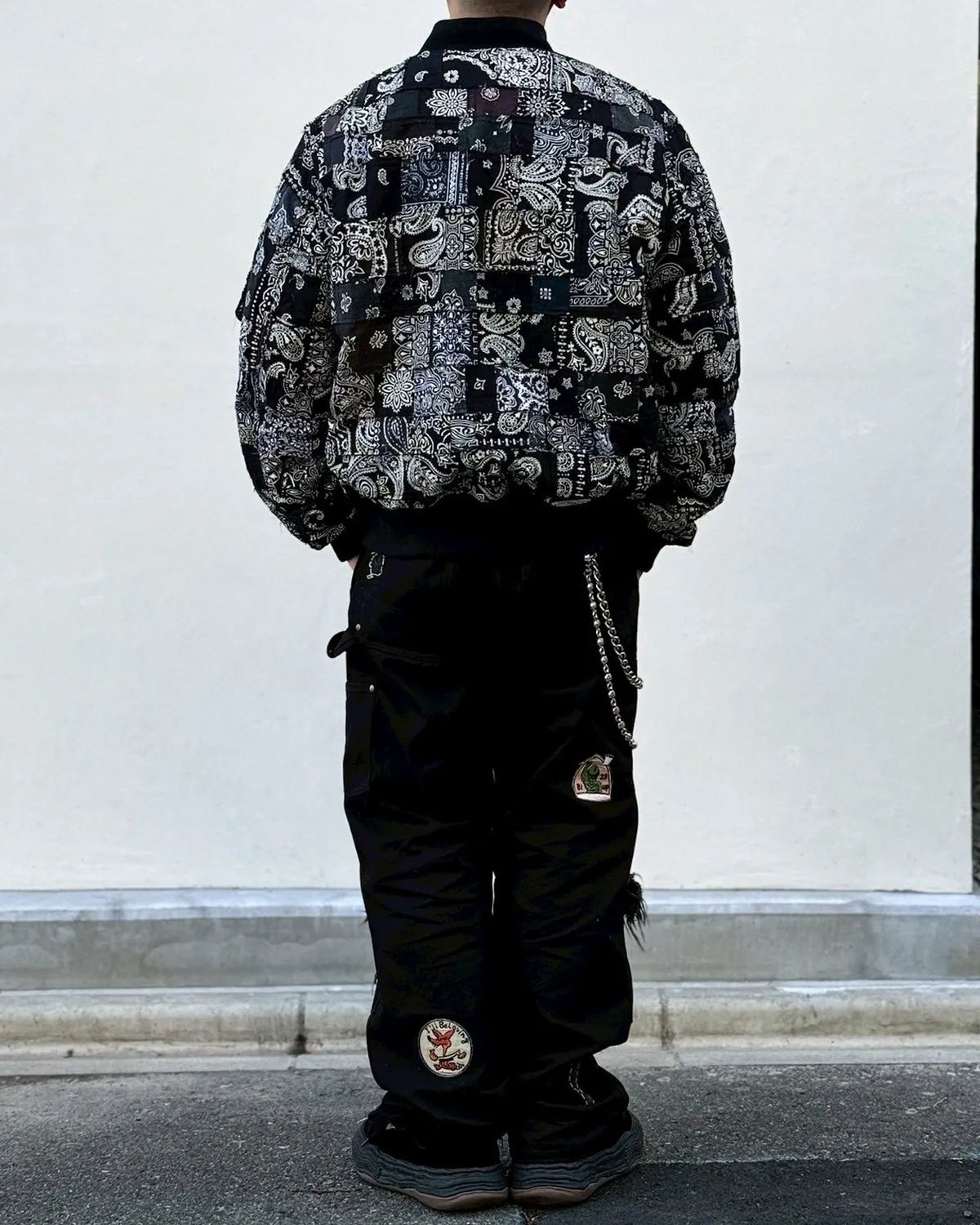 MIYAGIHIDETAKA -Rafu- / Bandana Patchwork MA-1 (MH055)