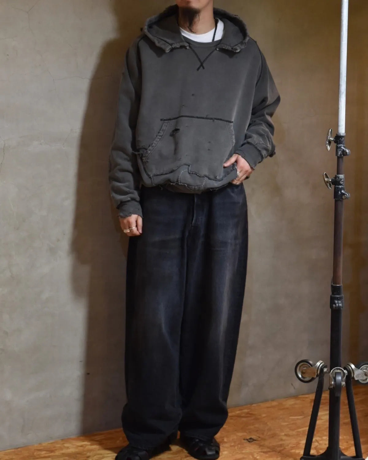 refomed / FRESH MAN DENIM WIDE PANTS by EDWIN "USED" (REPT-ED001U)
