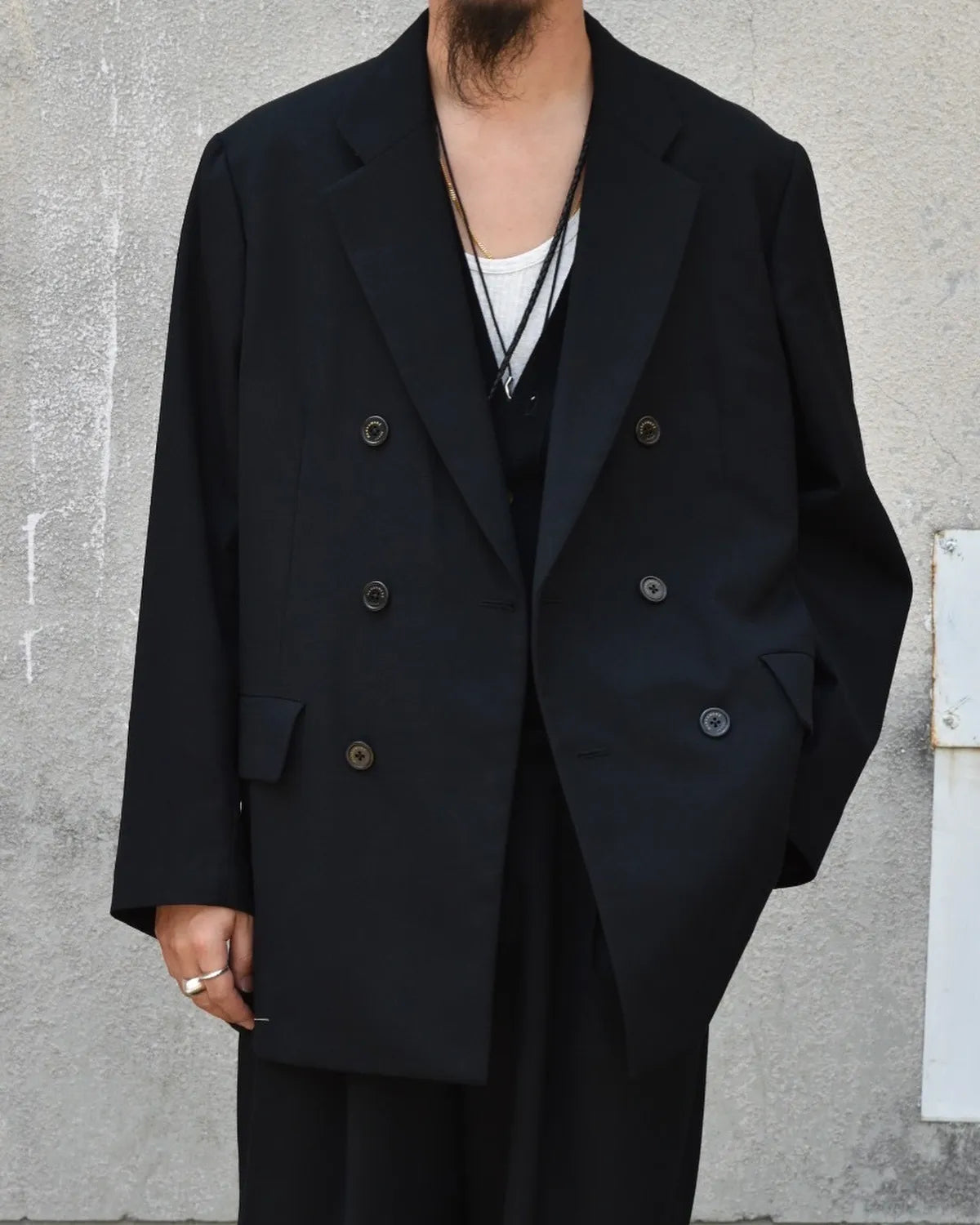 MARKAWARE / Organic Wool Survival Cloth® Double Breasted Comfort Jacket (A25C06JK01C)