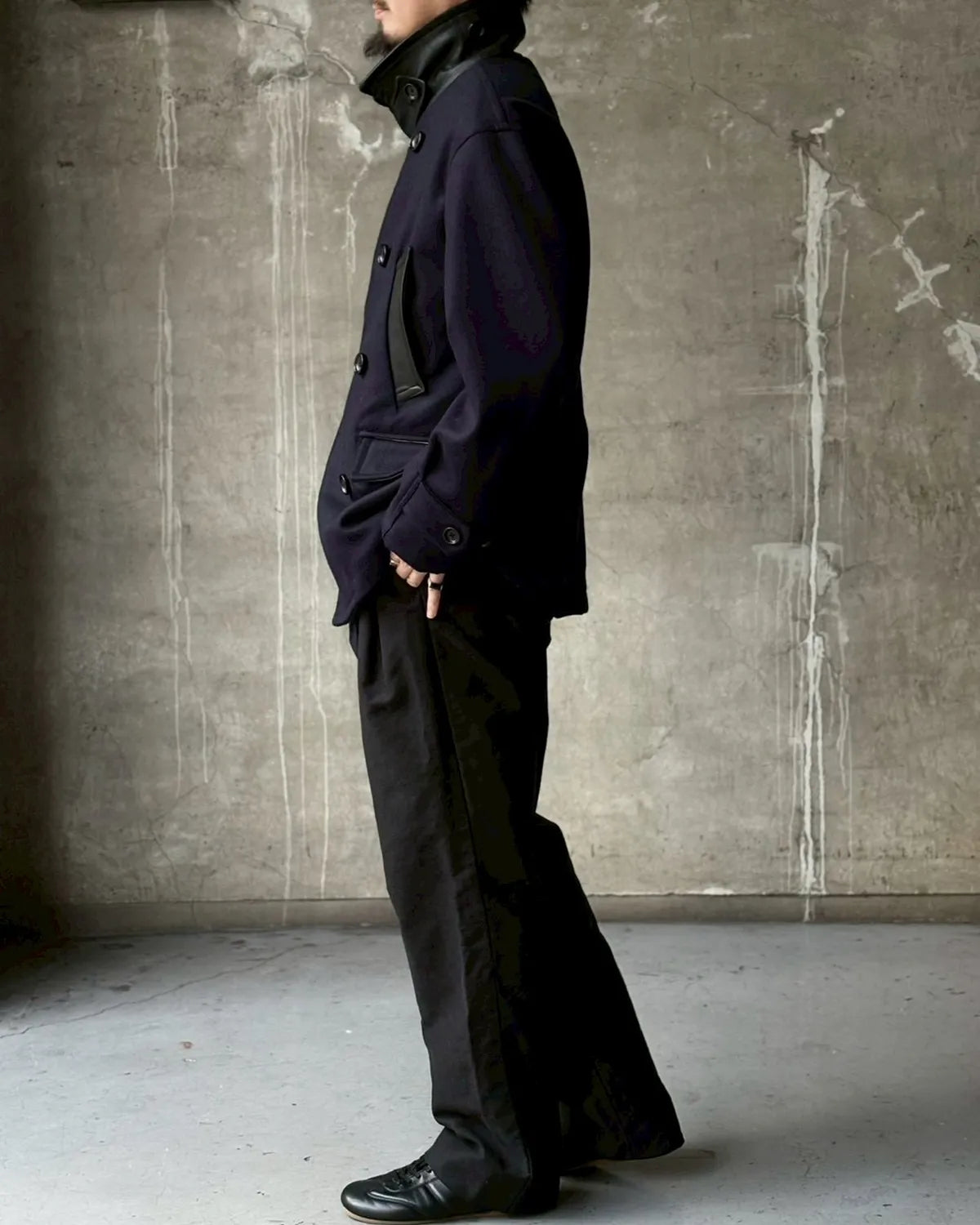 NONNATIVE / MARINER COAT W/N DOUBLE MELTON WITH WINDSTOPPER® (NN-JU4705)