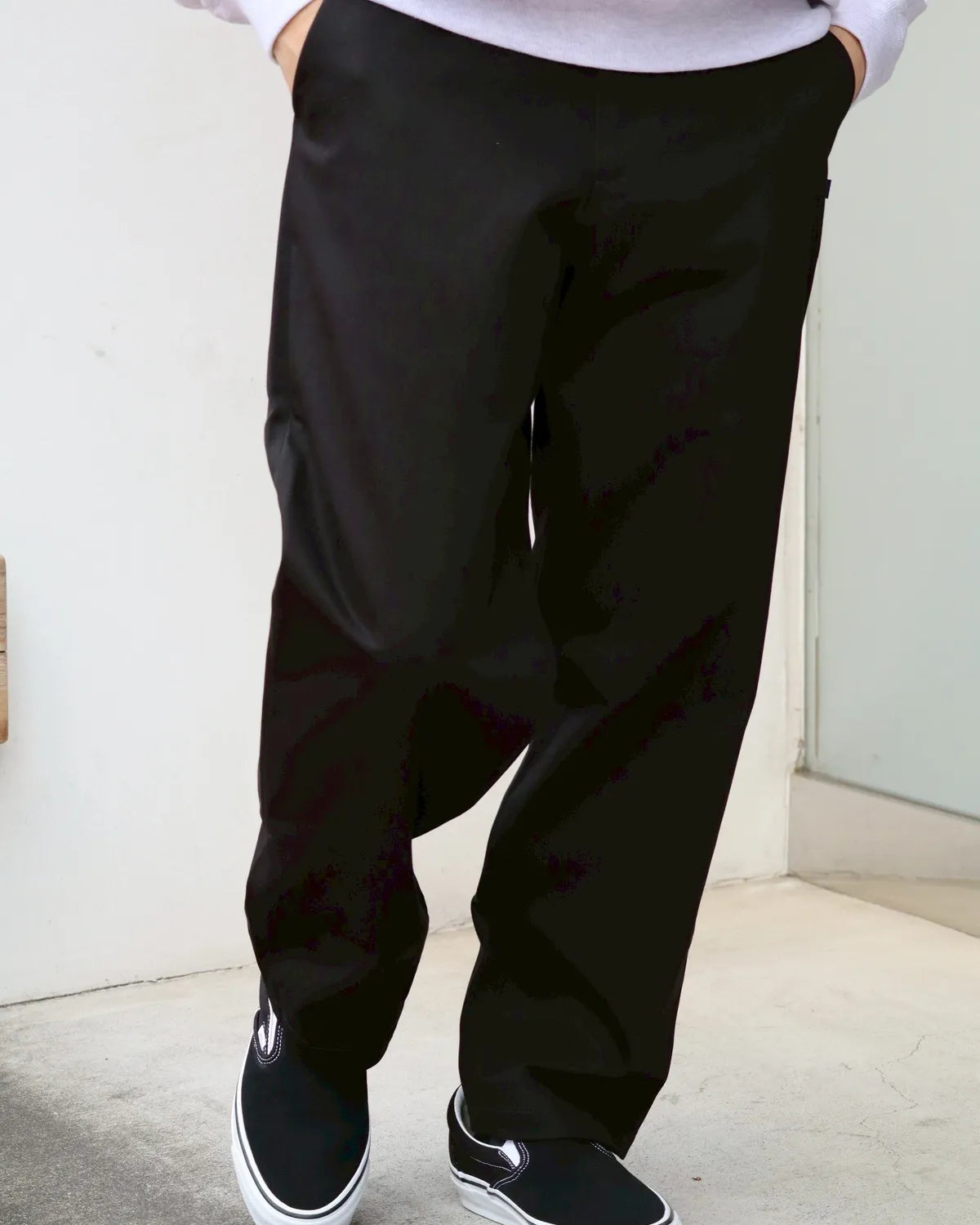 DESCENDANT / DC-6 ORGANIC COTTON TWILL TROUSERS (252WVDS-PTM01)