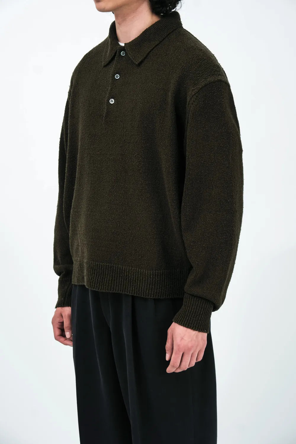 A.PRESSE / Washed Silk Nep Polo Shirts (26SAP-03-09)