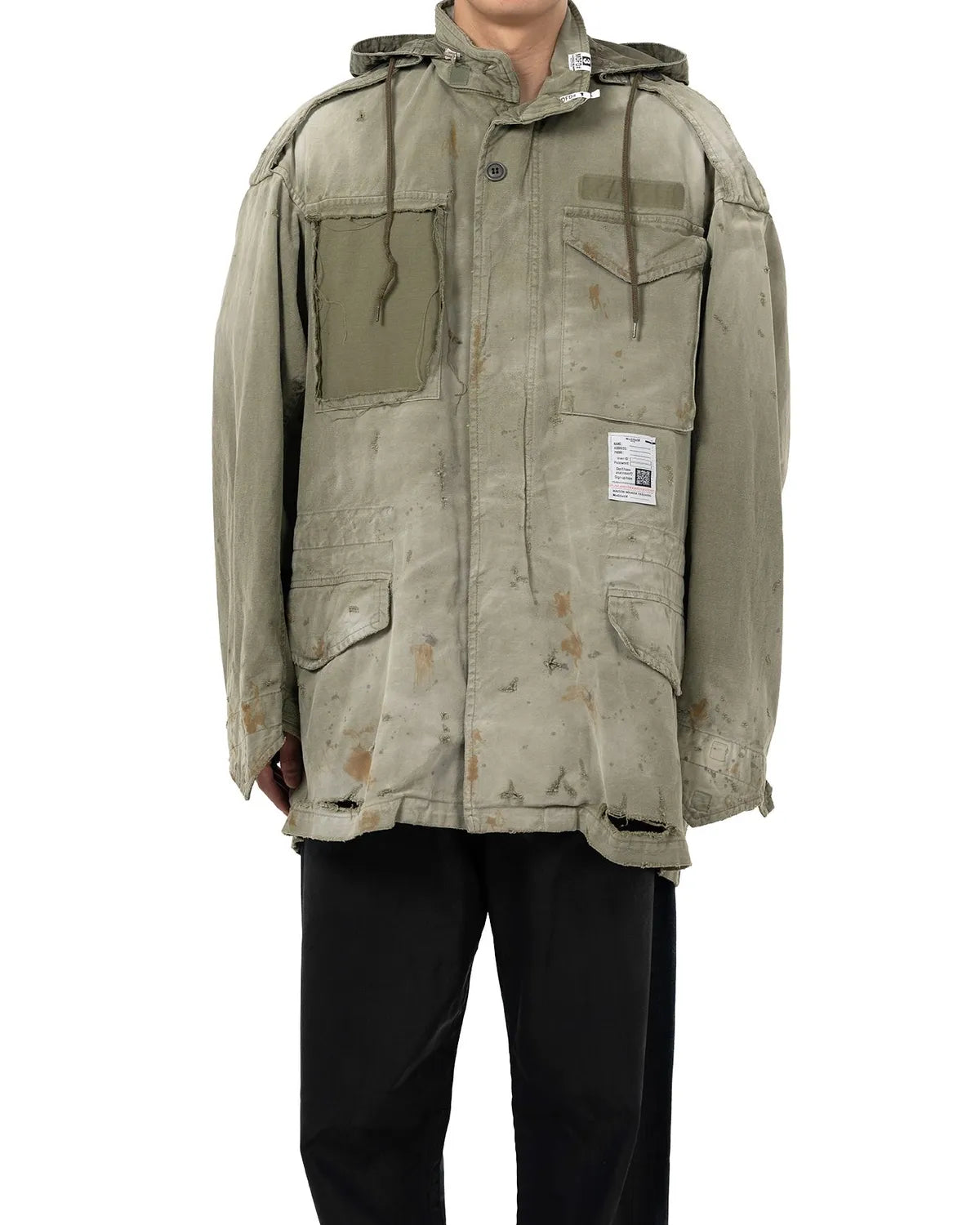 Maison MIHARA YASUHIRO / Distressed Field Jacket (J15BL171)