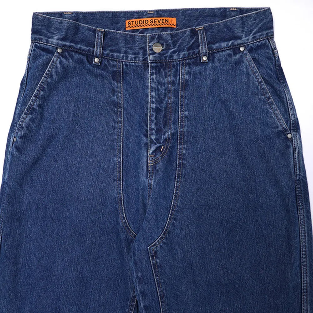 STUDIO SEVEN / DOUBLE KNEE DENIM PANTS