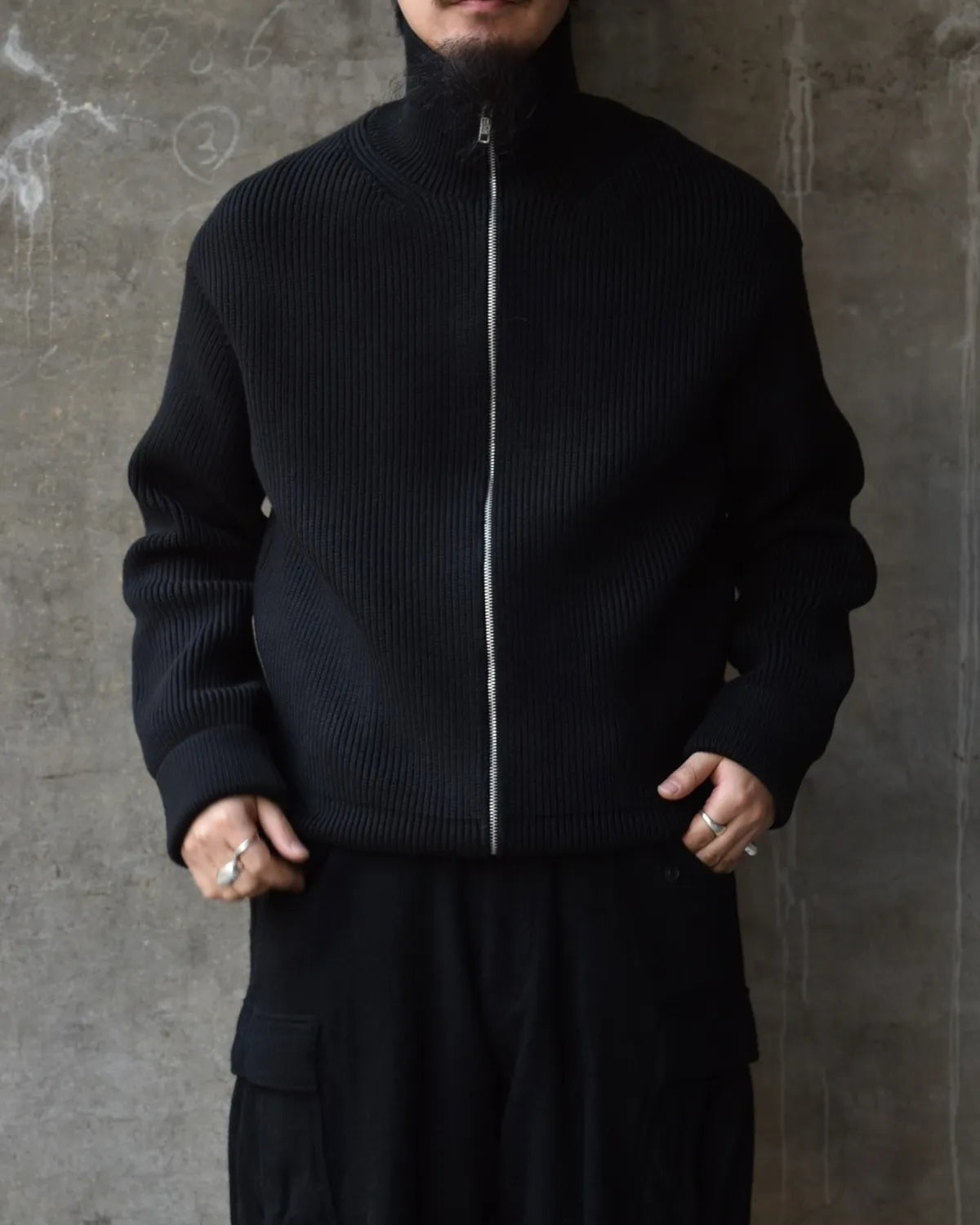 MINEDENIM / Heavyweight Trucker Knit Blouson (2510-6001)