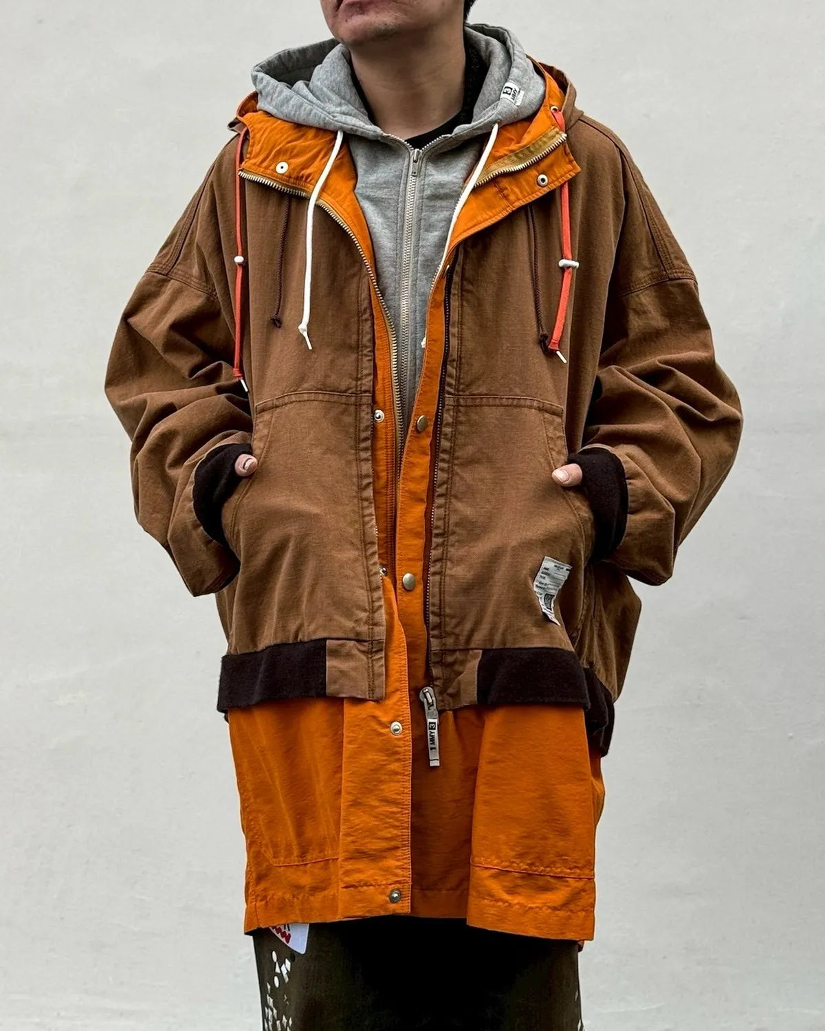 Maison MIHARA YASUHIRO / TRIPLE LAYERED COAT (J16CT151)