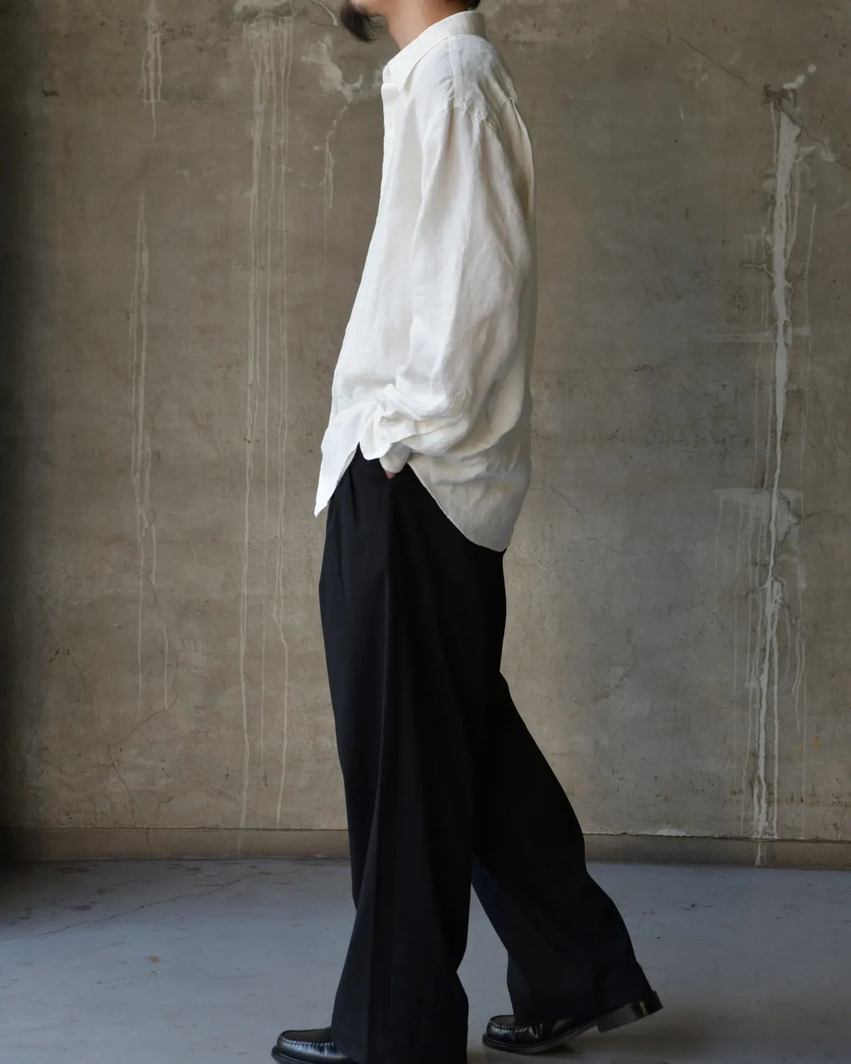 A.PRESSE / Hemp Regular Collar Shirts (26SAP-02-10)