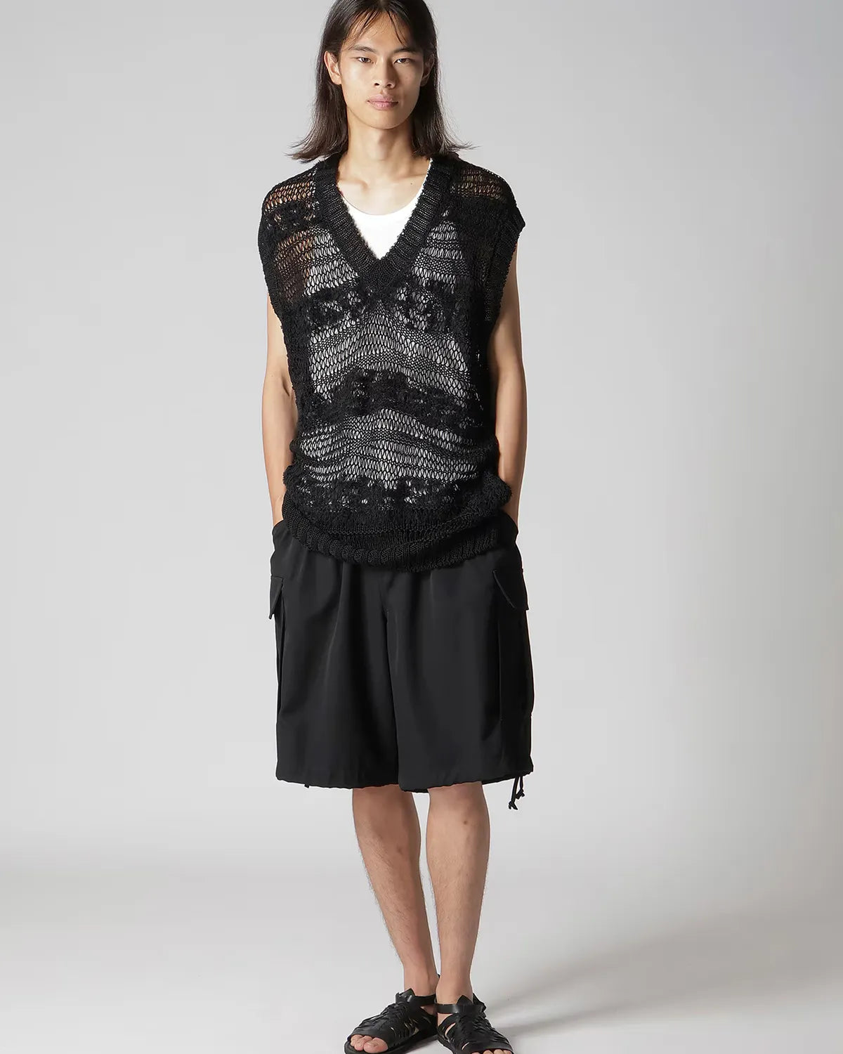 YOHJI YAMAMOTO / VEST (HK-K11-377-1)