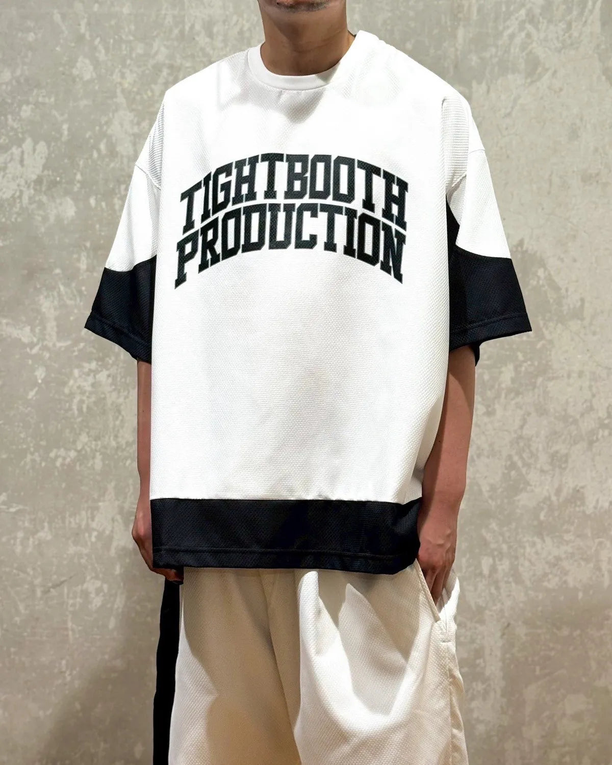 TIGHTBOOTH / COLLEGE DOBBY S/S T-SHIRT (00009401)