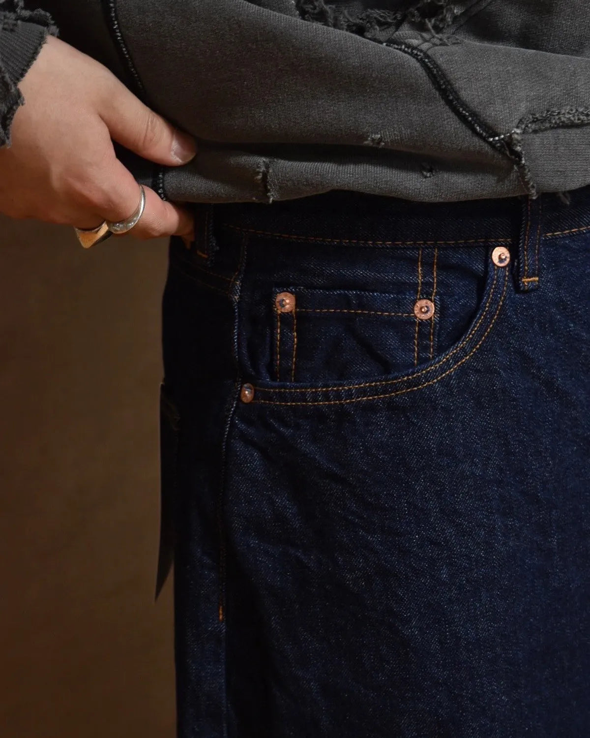 refomed / FRESH MAN DENIM WIDE PANTS by EDWIN "OW" (REPT-ED001)