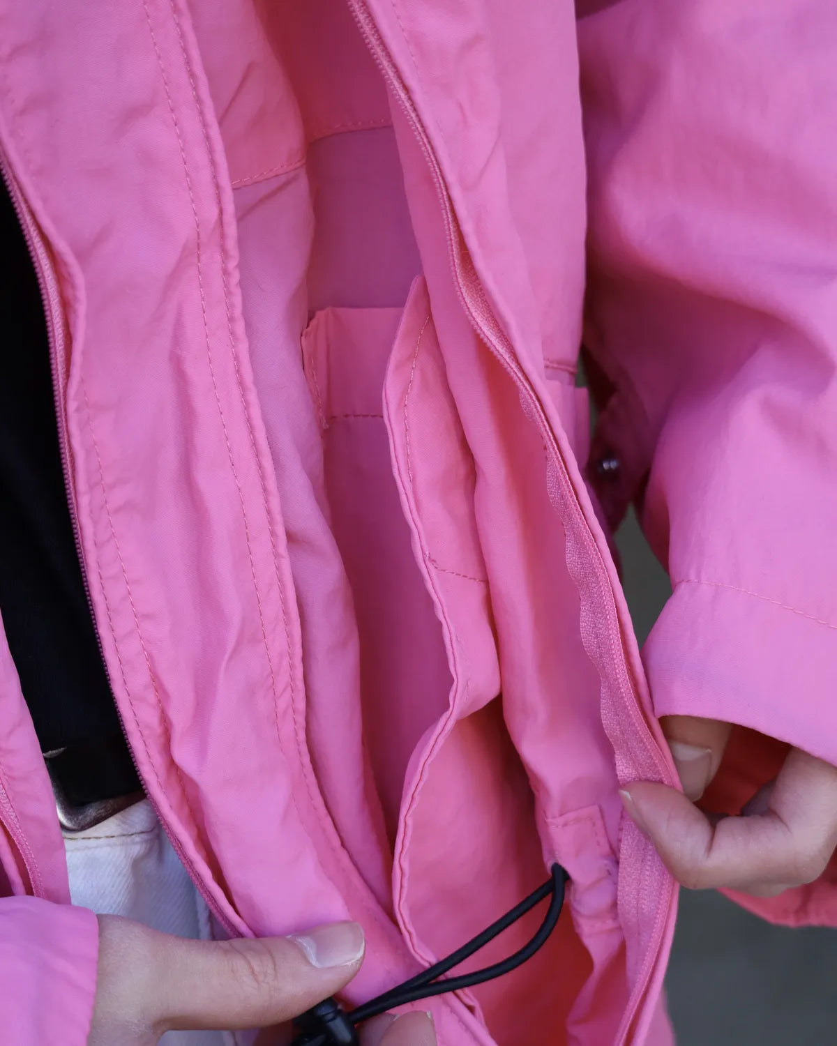 PHINGERIN / CRUSHED NYLON FULL PACK JACKET (PD-261-JK-011)