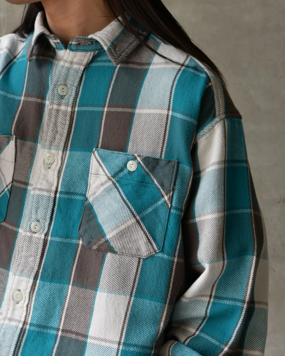 DESCENDANT / VANNING PLAID LS SHIRT (261TQDS-SHM03)