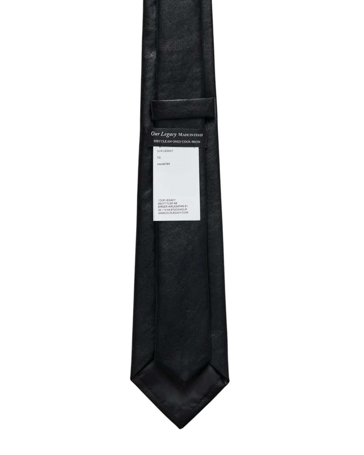 OUR LEGACY / TIE Black Real Fake Leather (A4248TBR)