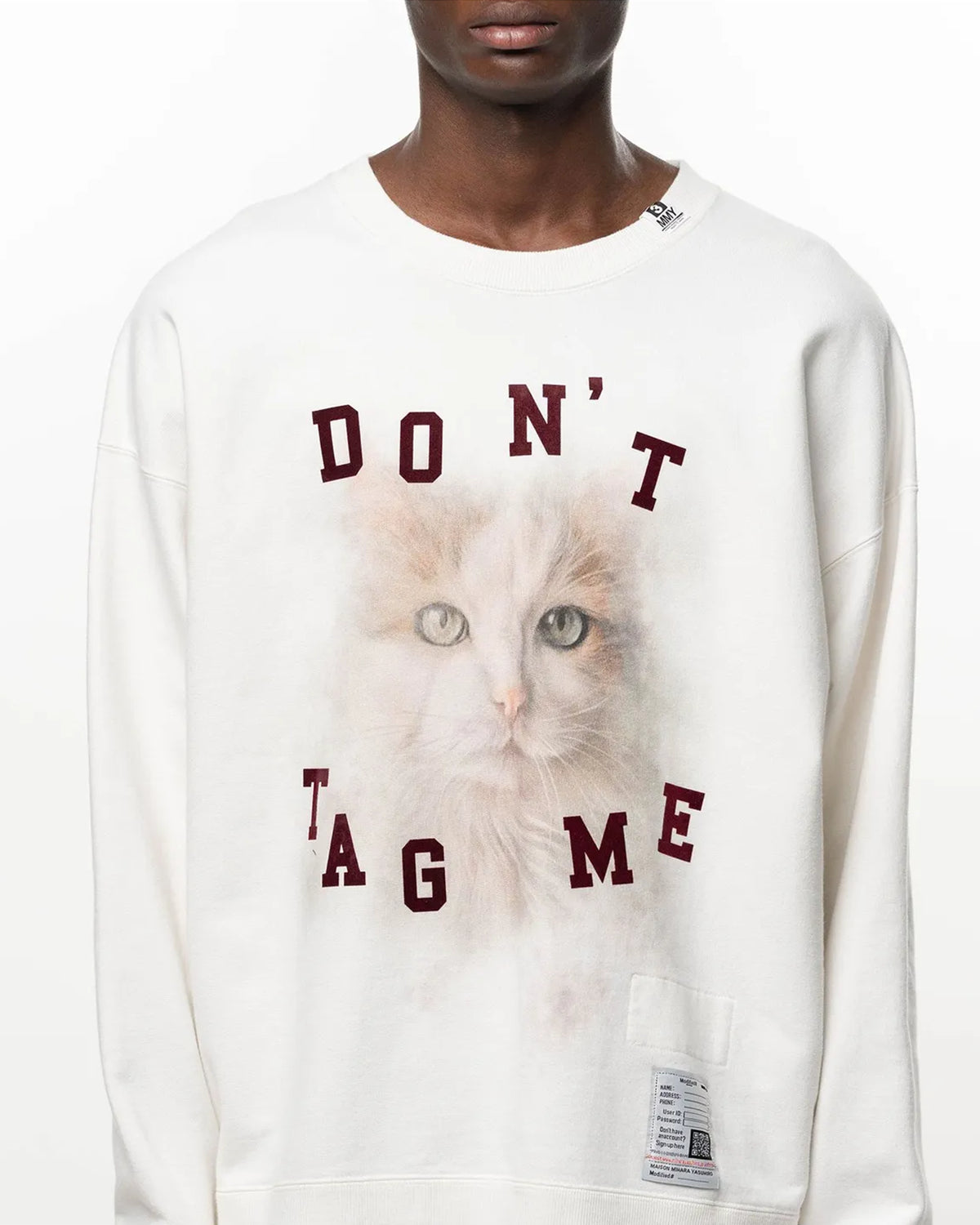 Maison MIHARA YASUHIRO / Cat Printed Sweatshirt (J17PO782)