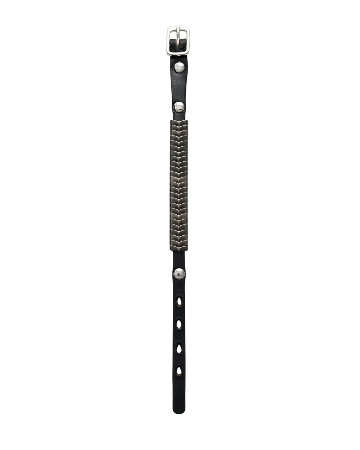 OUR LEGACY / SPINE BRACELET Black Chromexcel Leather (A2258SBC)