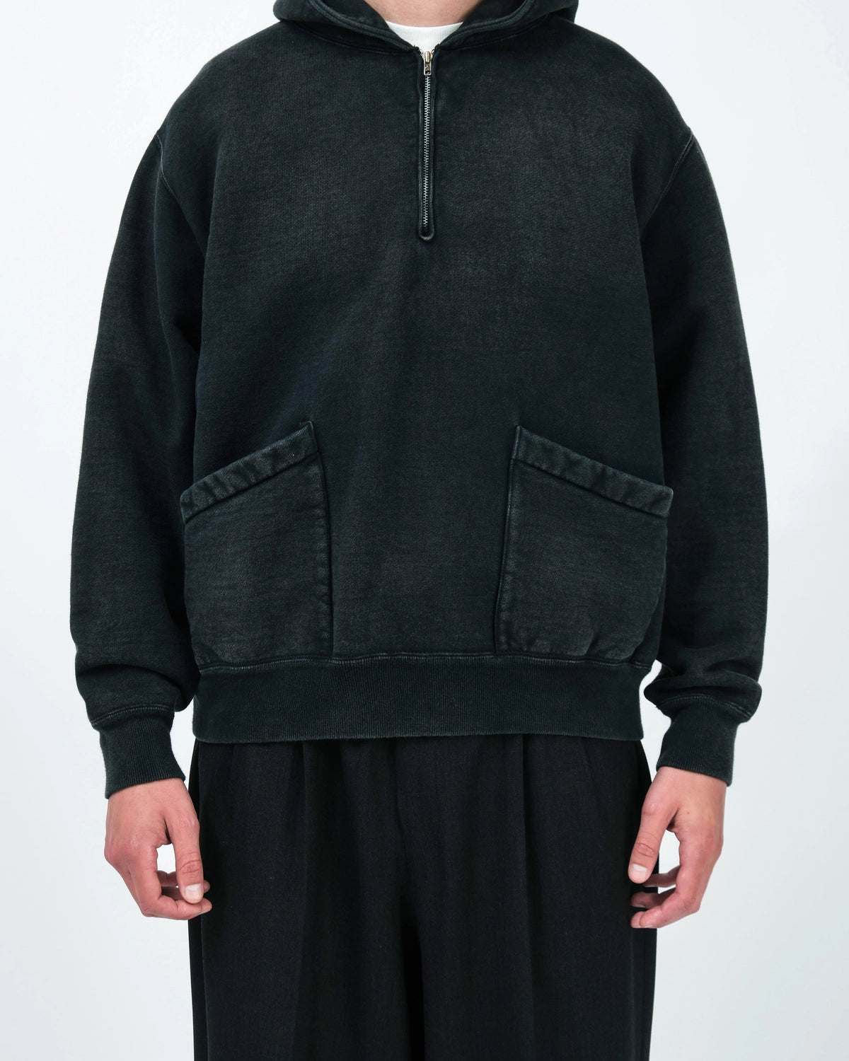 A.PRESSE / Vintage Sailor Hood Half Zip Sweatshirt (26SAP-05-13)