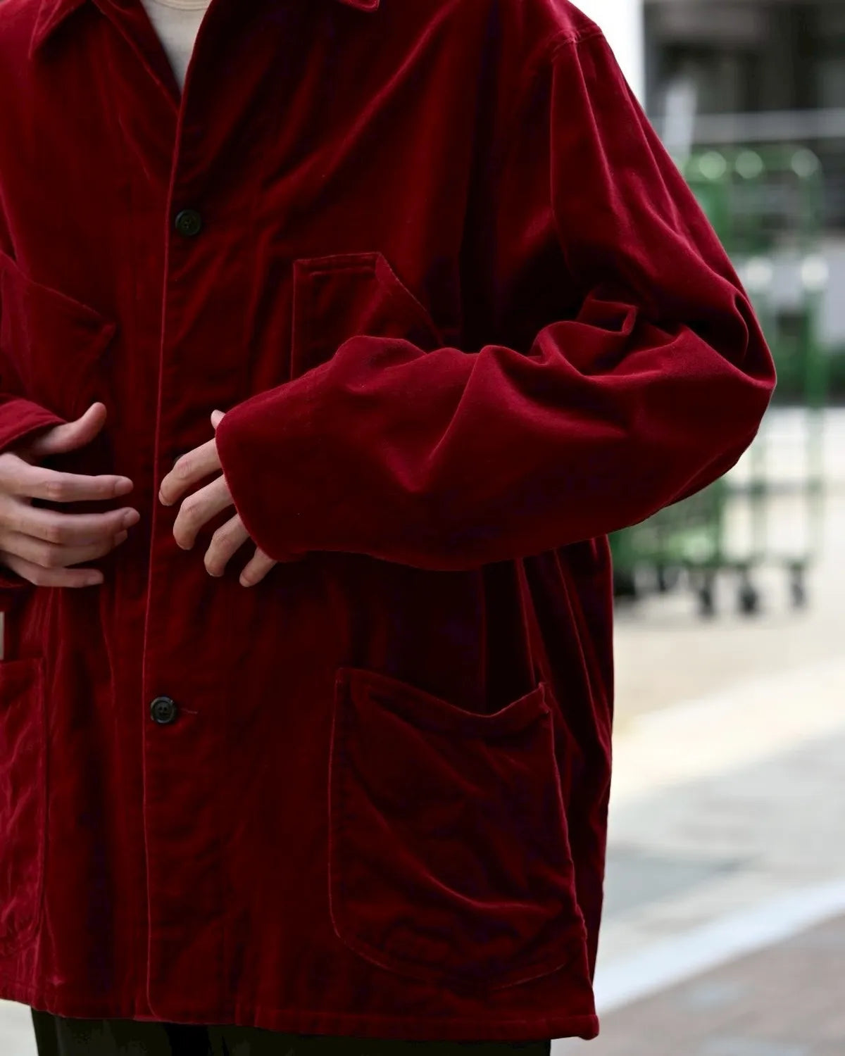blurhms / Velvet Work Jacket (BHS25F027Vel)