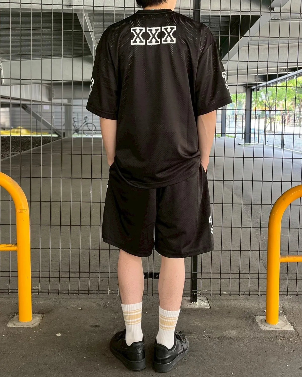 GOD SELECTION XXX / MESH SHORT SLEEVE SHIRT (GX-S25-CS-06)