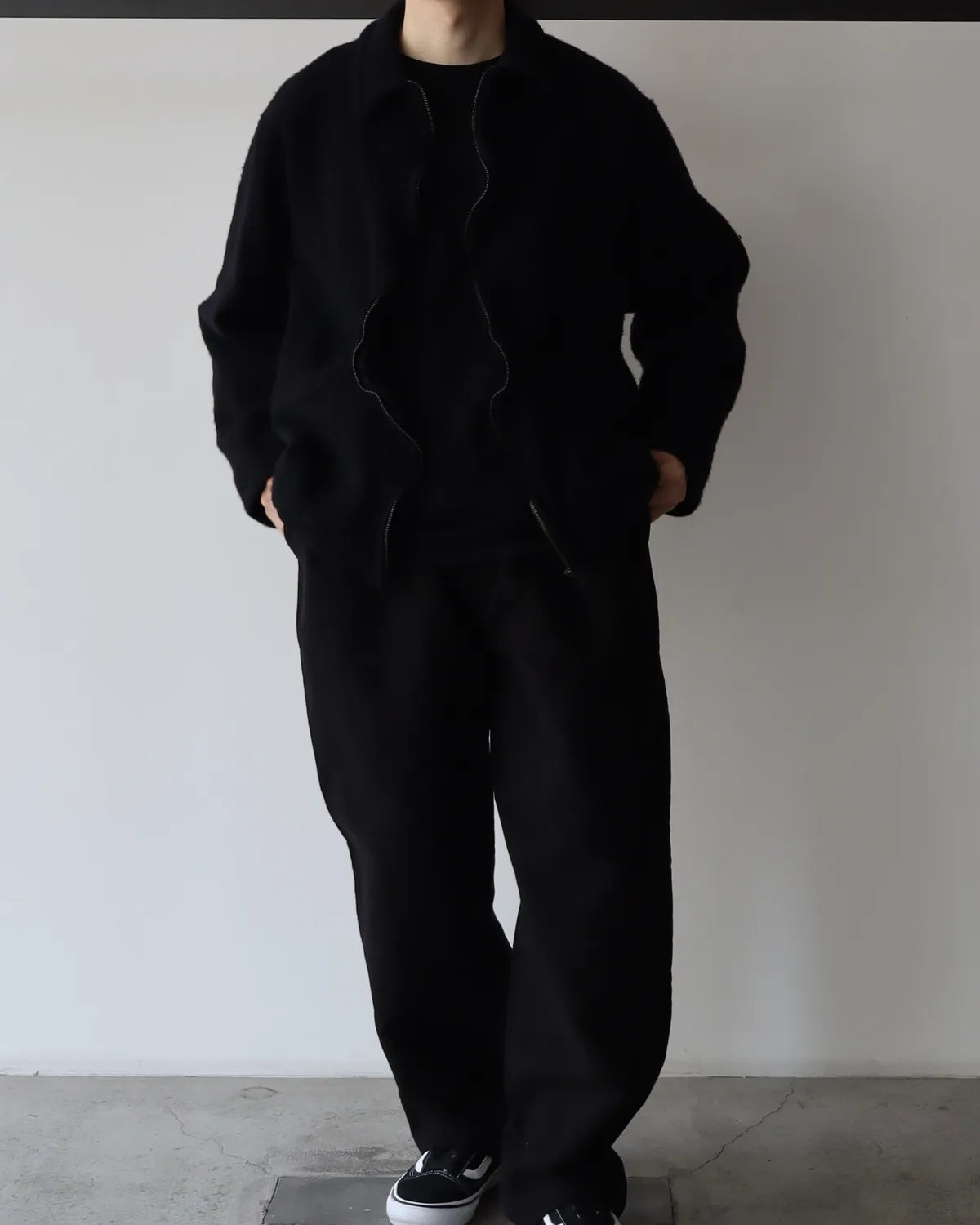 COMOLI / 縮絨ウール ジップショートジャケット (C03-01022)