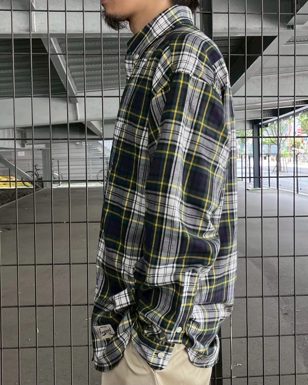 SEQUEL / TARTAN FLYFRONT SHIRT (SQ-25SS-SH-03)
