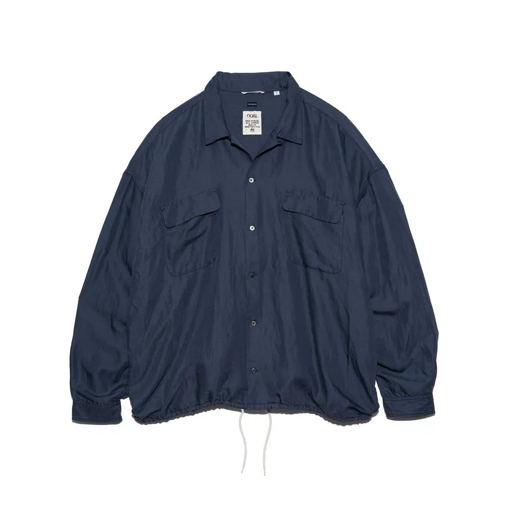 nanamicaのOpen Collar Cupra Hemp Shirt