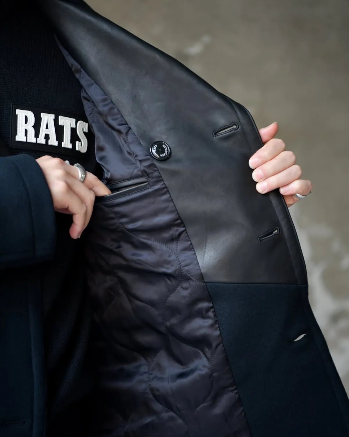 RATS / DOUBLE BREASTED WOOL JKT (25'RJ-1007)