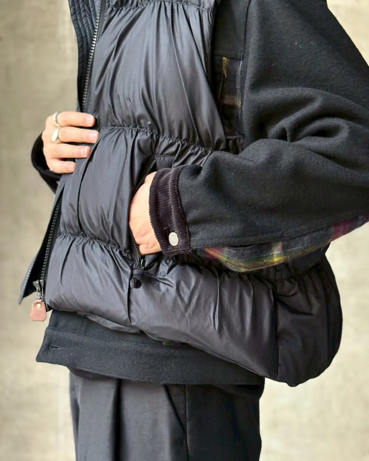 refomed / MANUAL DOWN VEST (REVE-007)