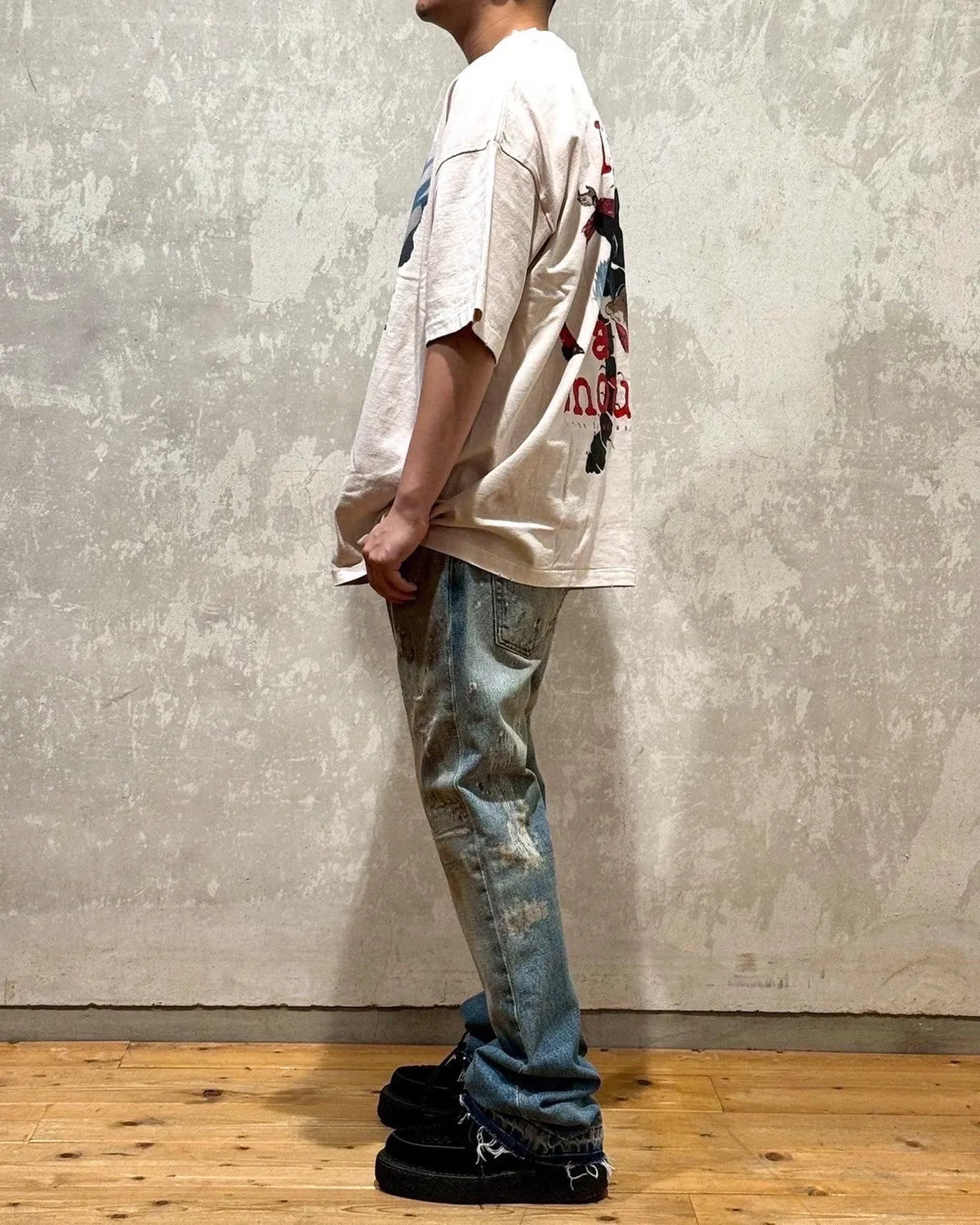 THE SUGAR PUNCH × 東京喰種 / S/S T-Shirt -KANEKI BACK BORN (TTGM25SM004)
