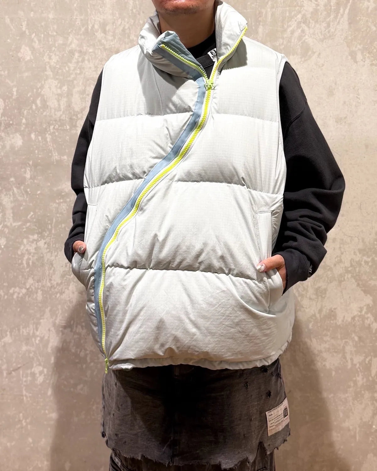 FACETASM / FLOWING DOWN VEST (JOO-VE-M01)