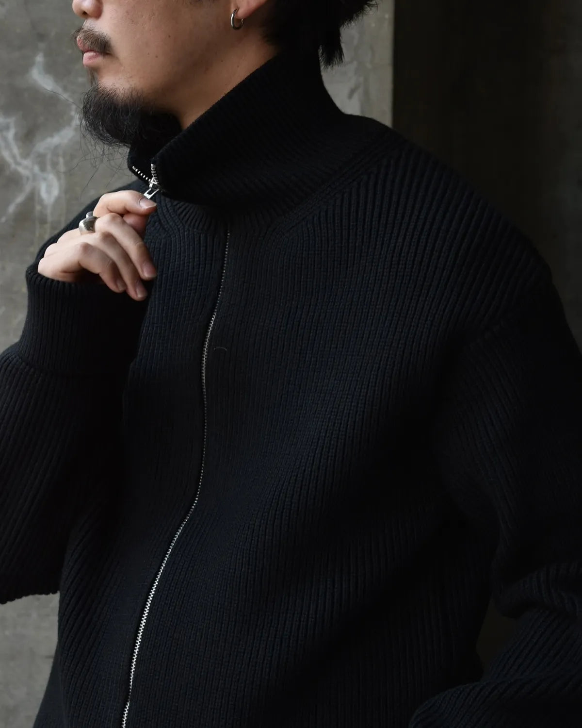 MINEDENIM / Heavyweight Trucker Knit Blouson (2510-6001)