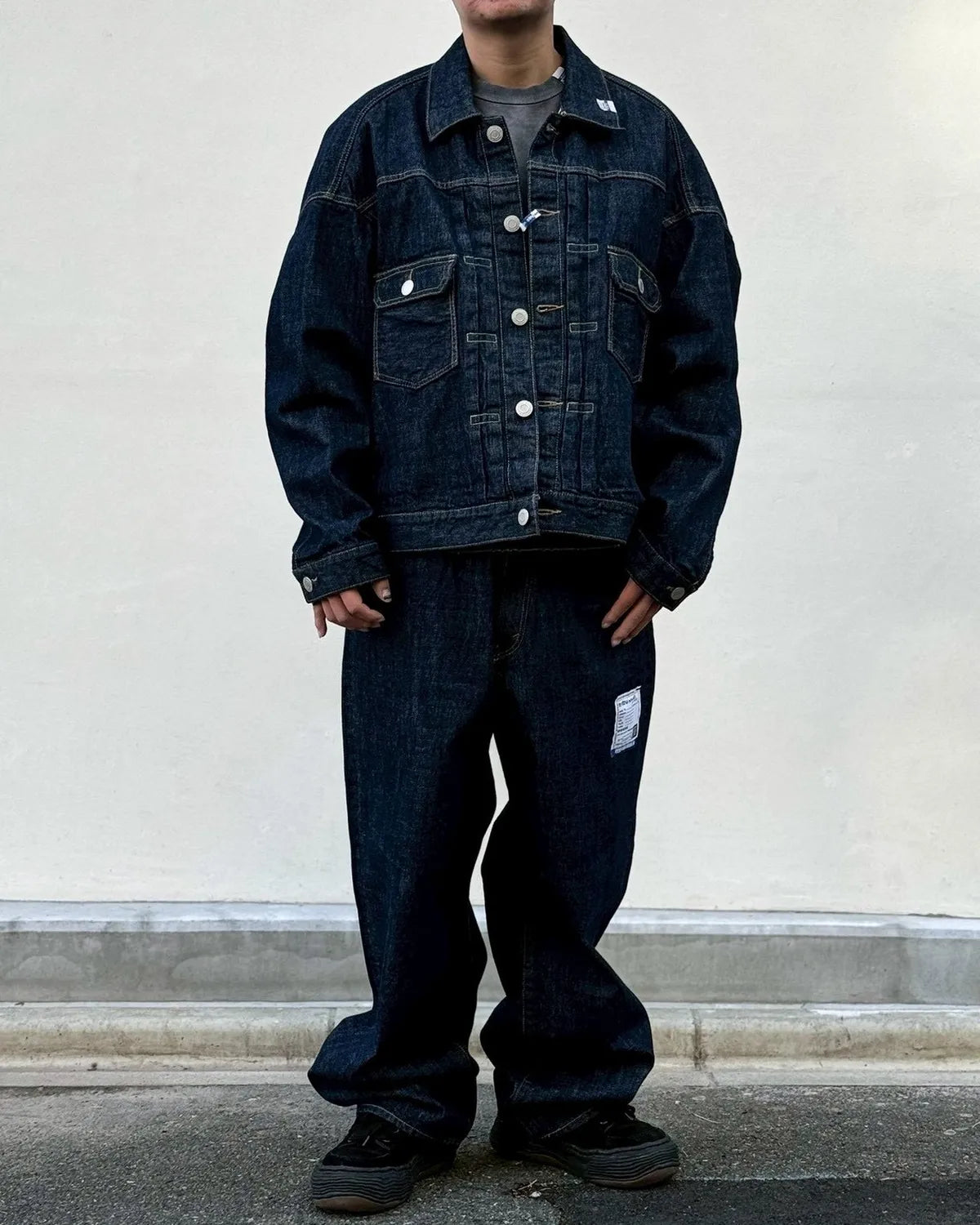 Maison MIHARA YASUHIRO in・stru(men-tal). / One Washed Selvage Denim Baggy Pants (I16PT073)