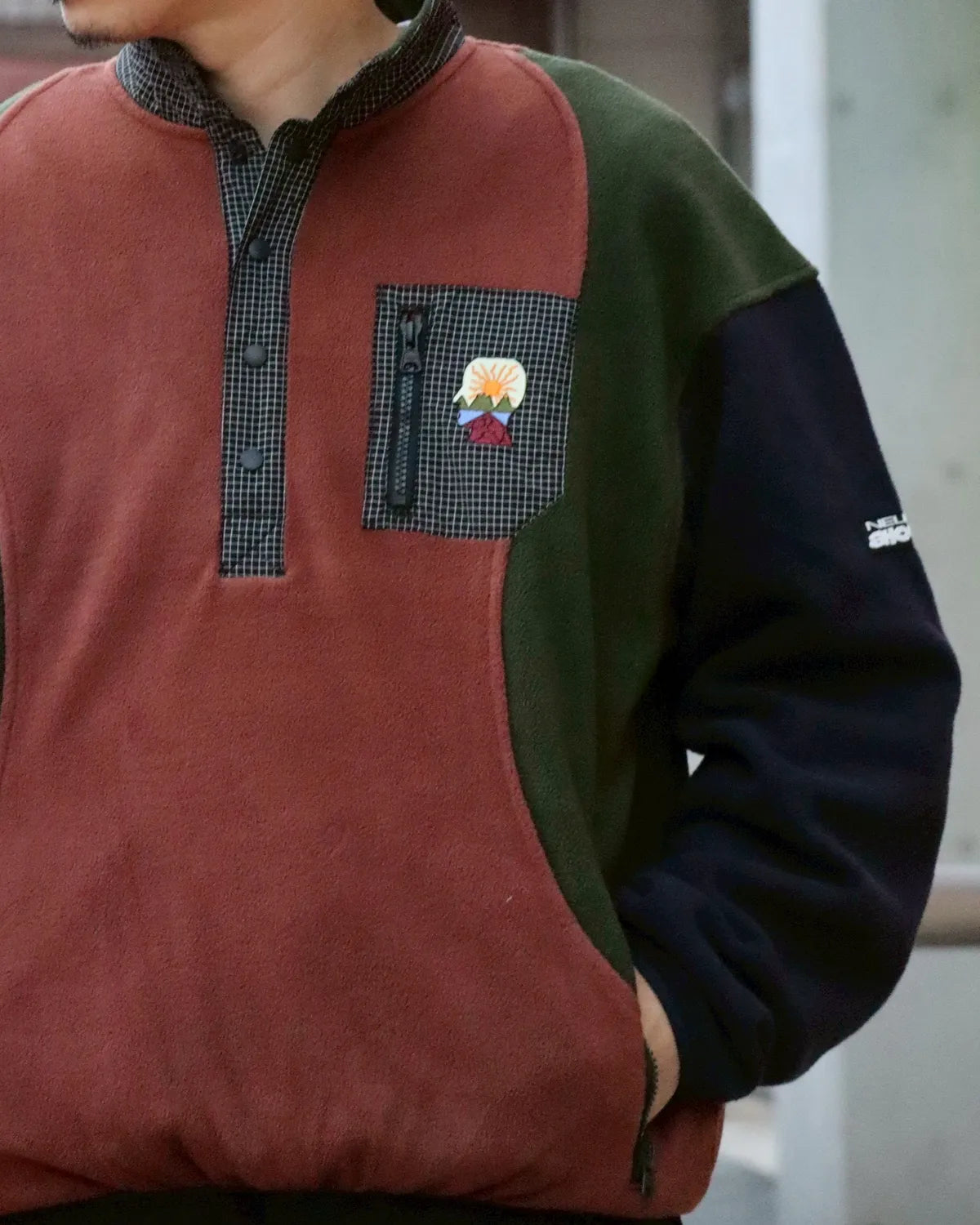 BRAIN DEAD / BRAIN DEAD EQUIPMENT RIPSTOP PULLOVER FLEECE JACKET (T34004555FW25)