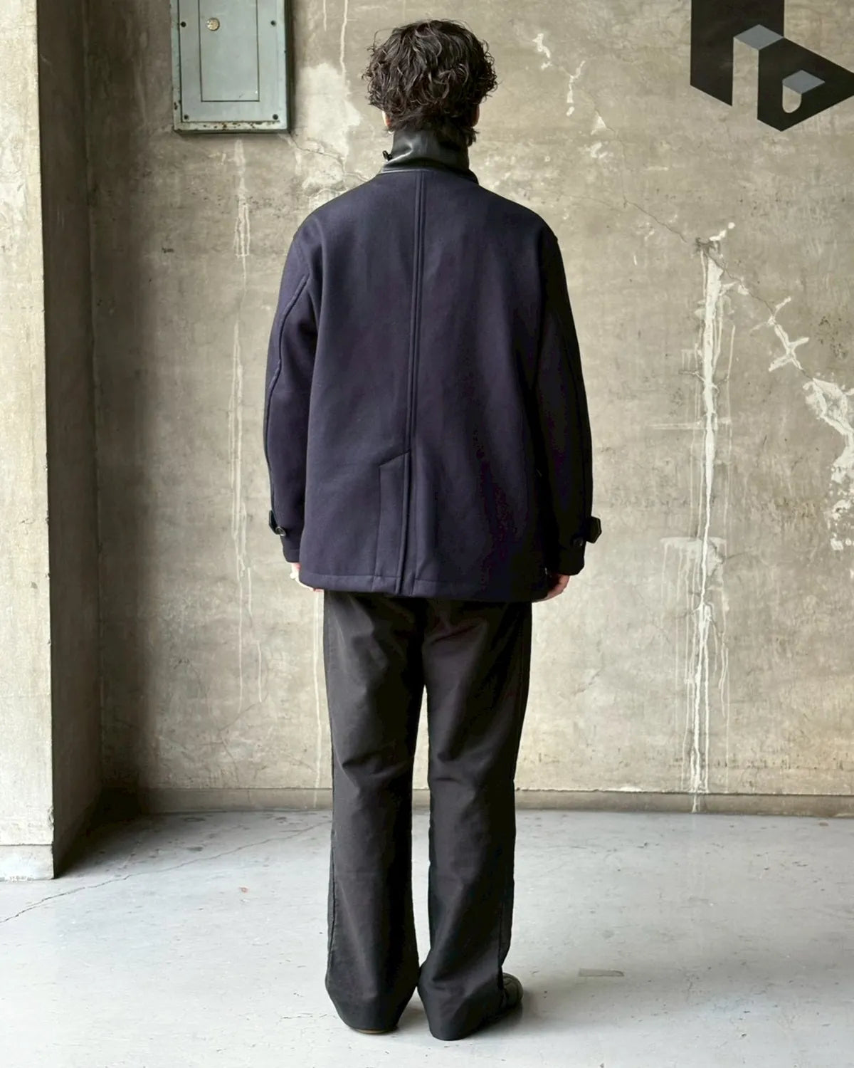 NONNATIVE / MARINER COAT W/N DOUBLE MELTON WITH WINDSTOPPER® (NN-JU4705)