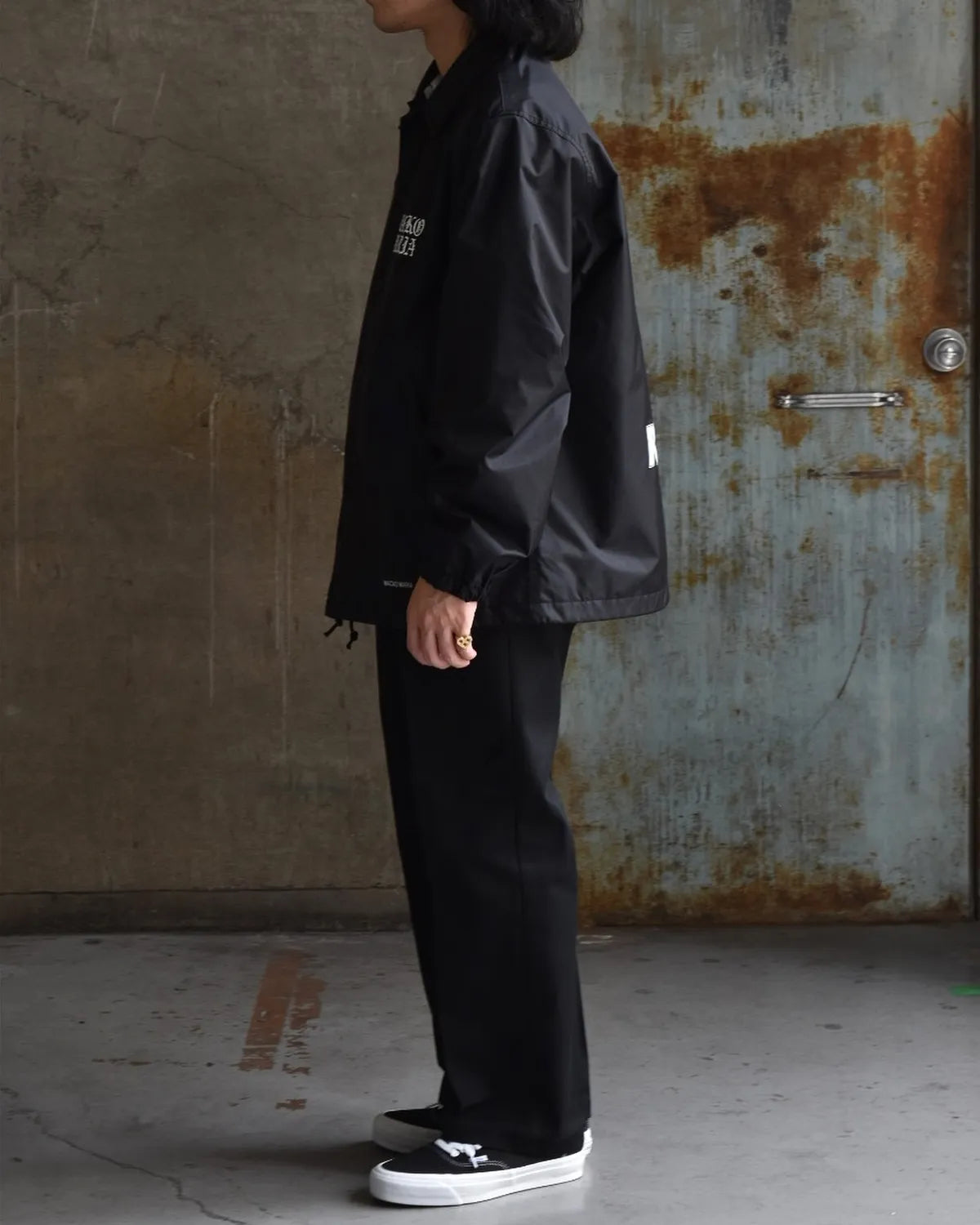 WACKO MARIA × DEATH ROW RECORDS / COACH JACKET (DEATHROW-WM-BL01)