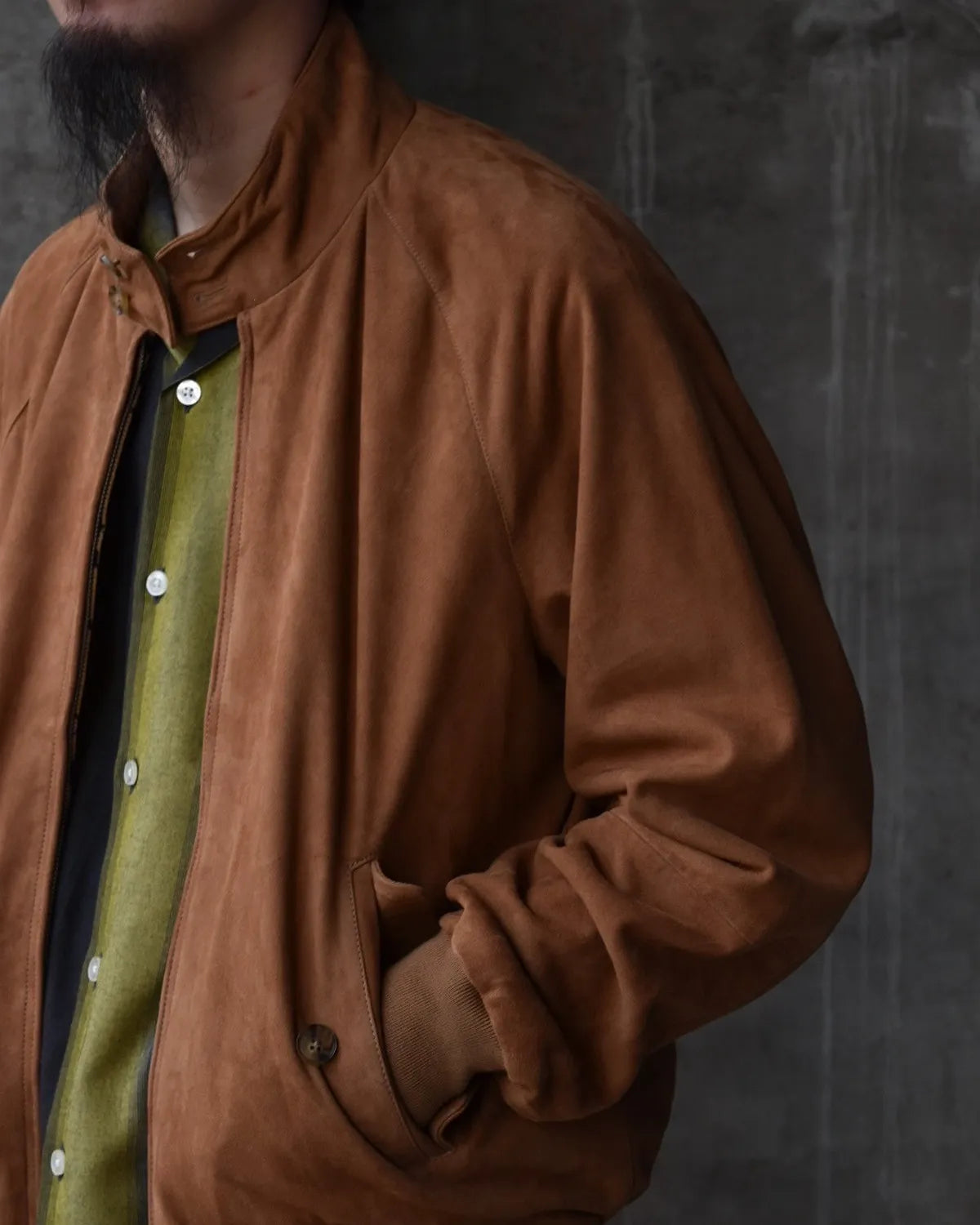 WACKO MARIA × BARACUTA / G9 SUEDE LEATHER HARRINGTON JACKET (25FW-WMO-BC01)
