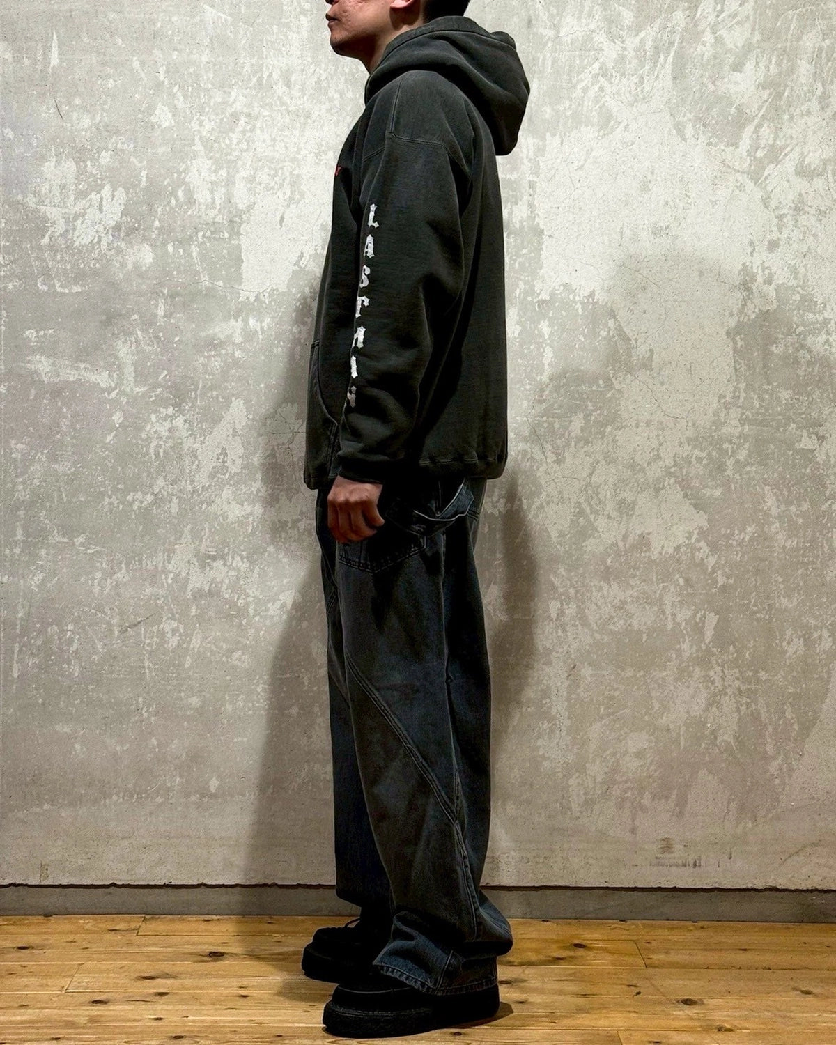 LASTMAN / PRINTED HOODIE "SO CIETY" (252LM-CT17)