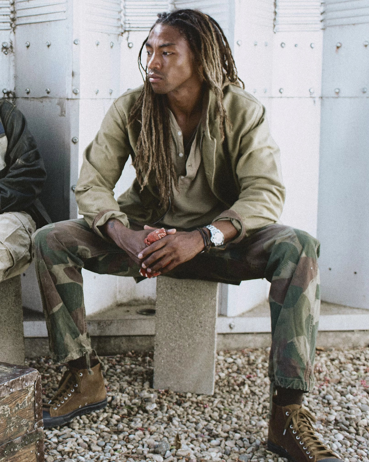 RRL / カモ ポプリン カーゴ フィールド パンツ (MNRRPNT14A20038)