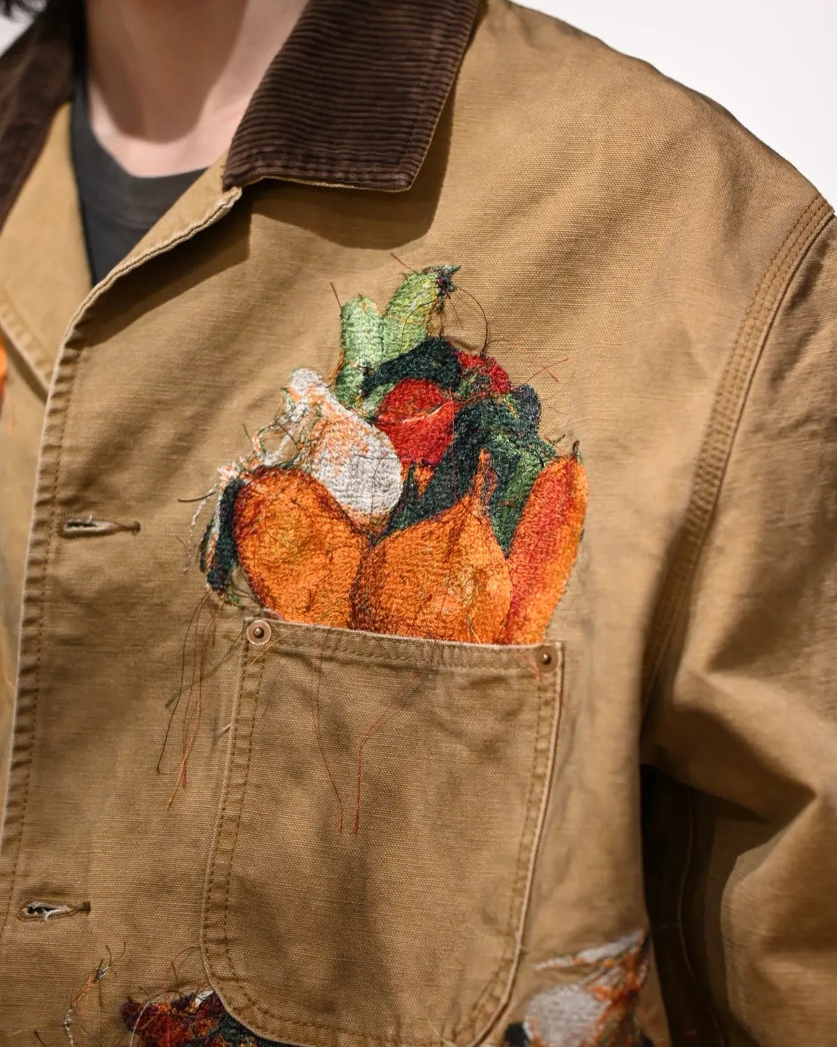 doublet / VEGETABLE EMBROIDERY WORK JACKET (26SS19BL249)