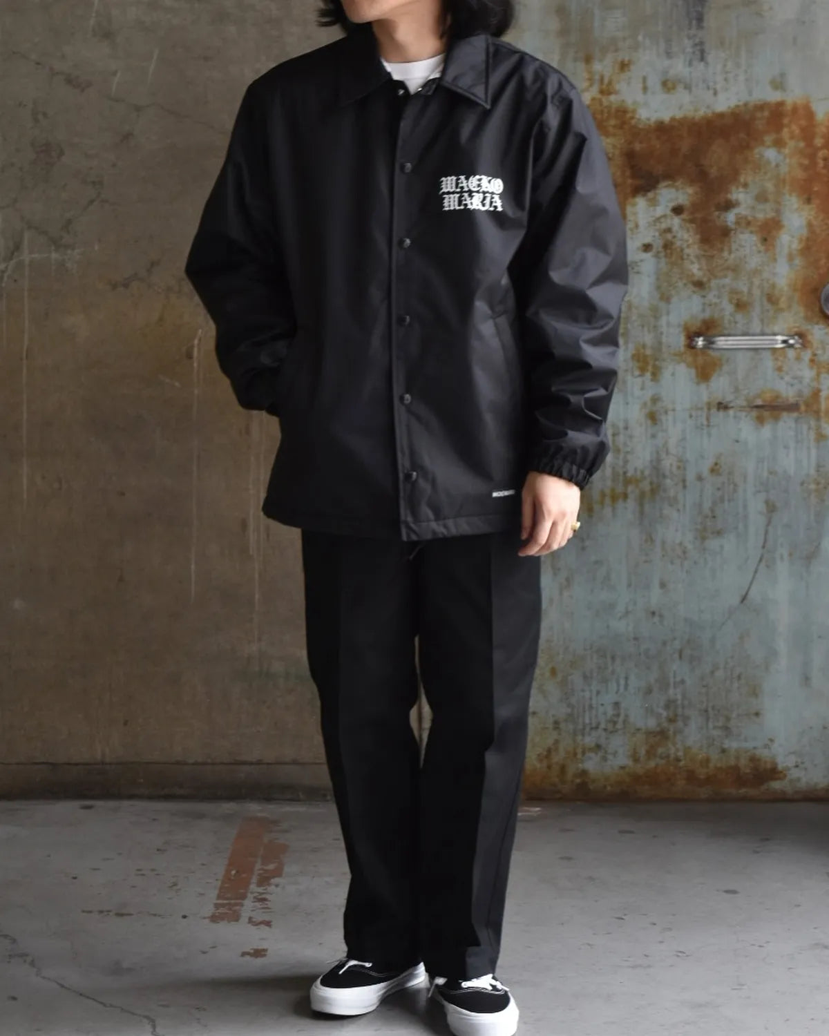 WACKO MARIA × DEATH ROW RECORDS / COACH JACKET (DEATHROW-WM-BL01)