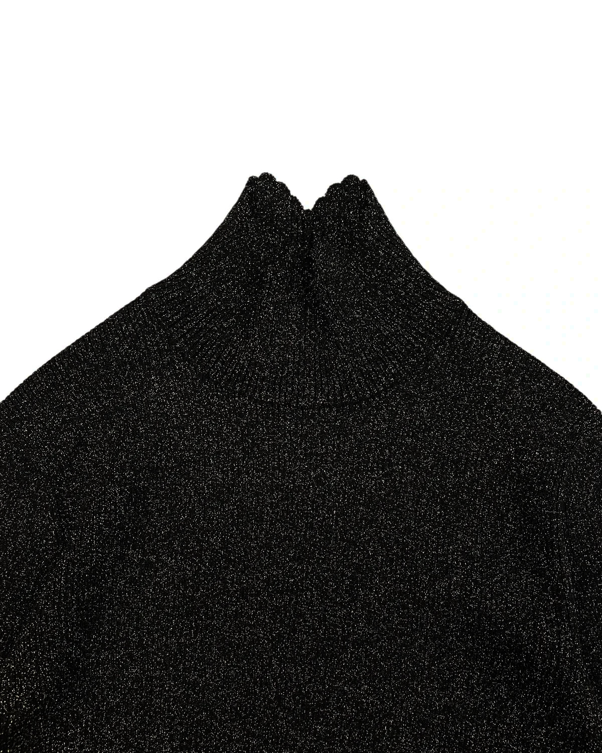 BOWTE / GLITTER YARN SCALLOPED HI-NECK KNIT (252-03-0002)