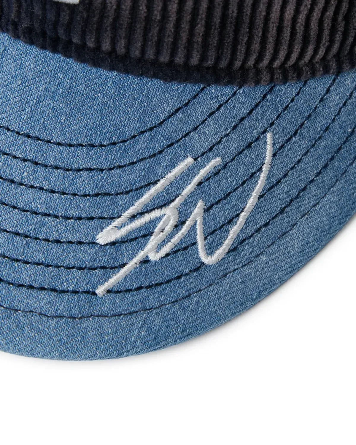 NEW ERA / 9THIRTY Sean Wotherspoon ロサンゼルス・ドジャース ネイビーコーデュロイ ウォッシュドデニムバイザー (15156447)