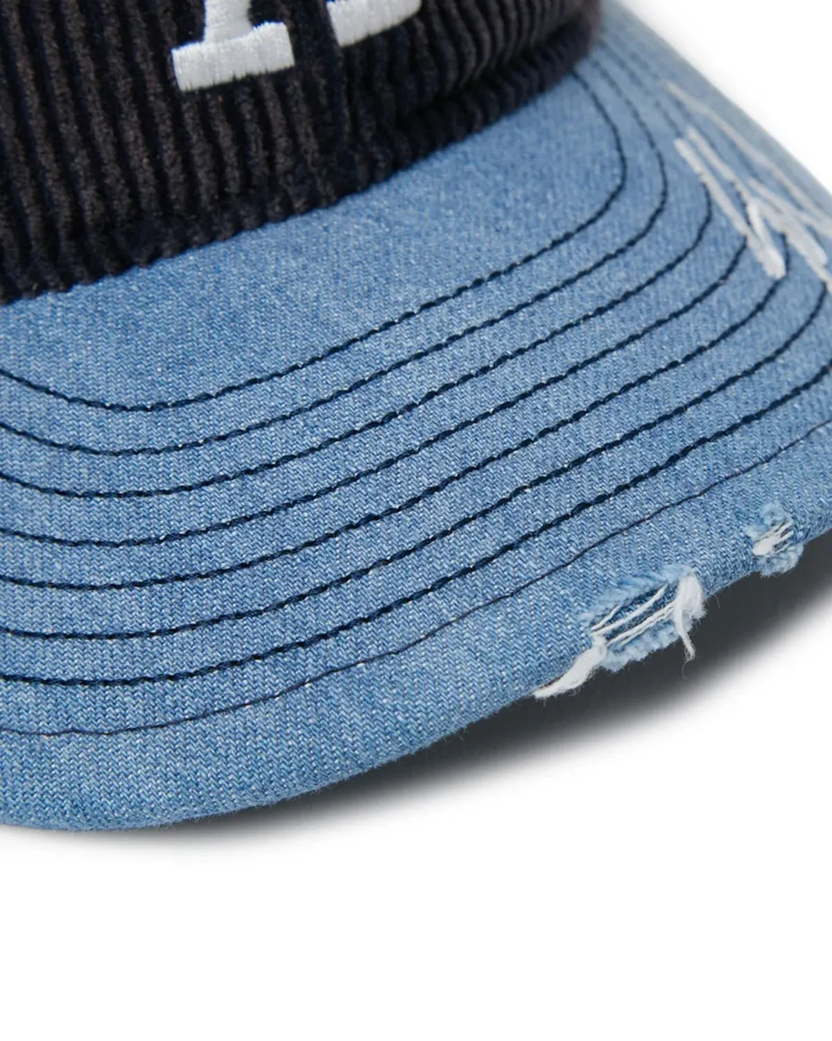 NEW ERA / 9THIRTY Sean Wotherspoon ロサンゼルス・ドジャース ネイビーコーデュロイ ウォッシュドデニムバイザー (15156447)