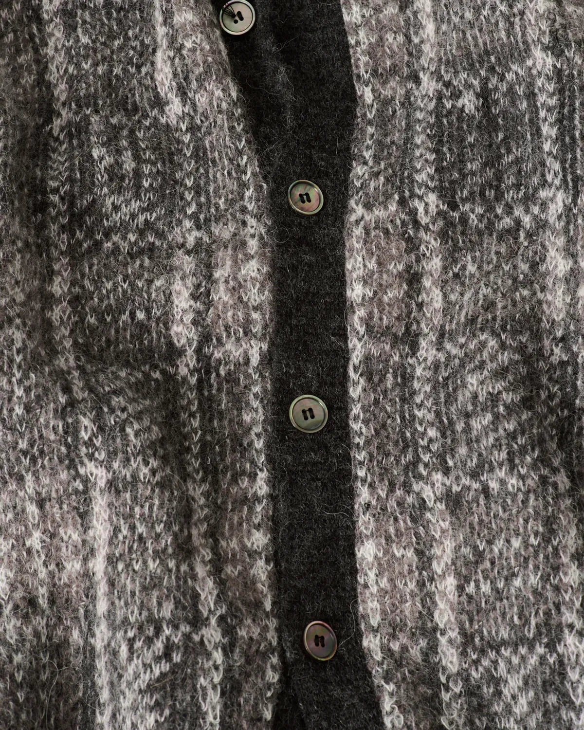 OUR LEGACY / EVENING POLO Grand Check Fuzzy Alpaca (M4263EG)