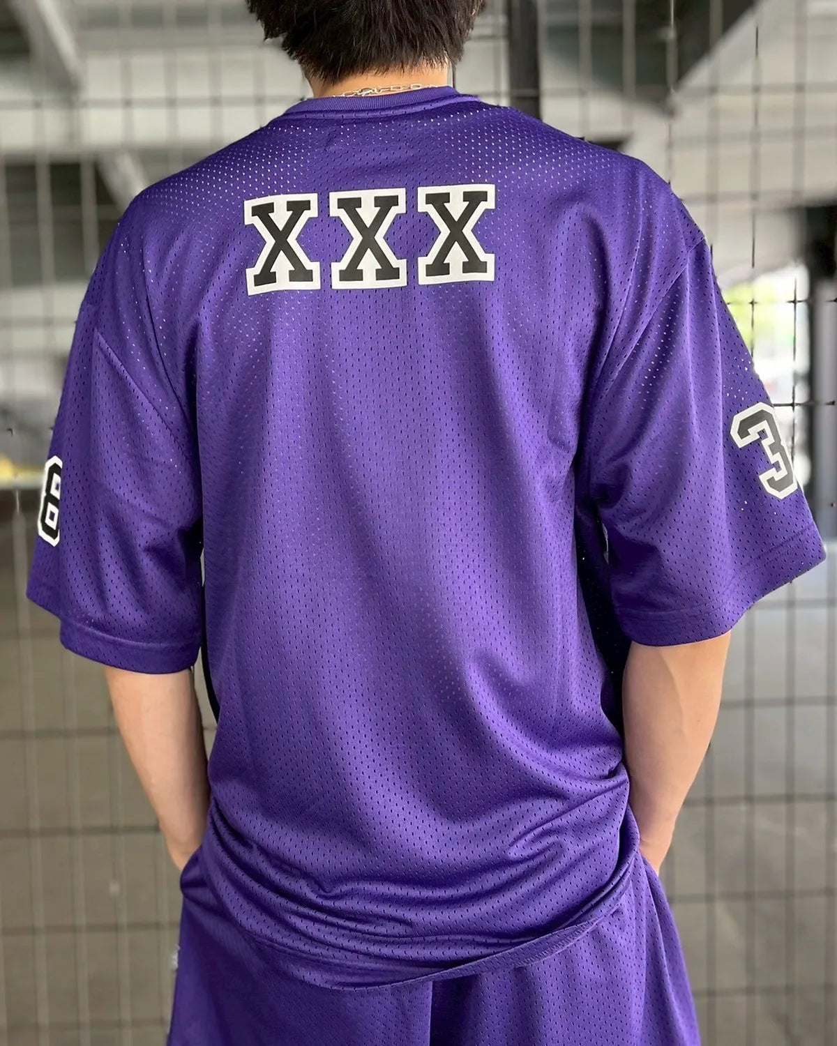 GOD SELECTION XXX / MESH SHORT SLEEVE SHIRT (GX-S25-CS-06)