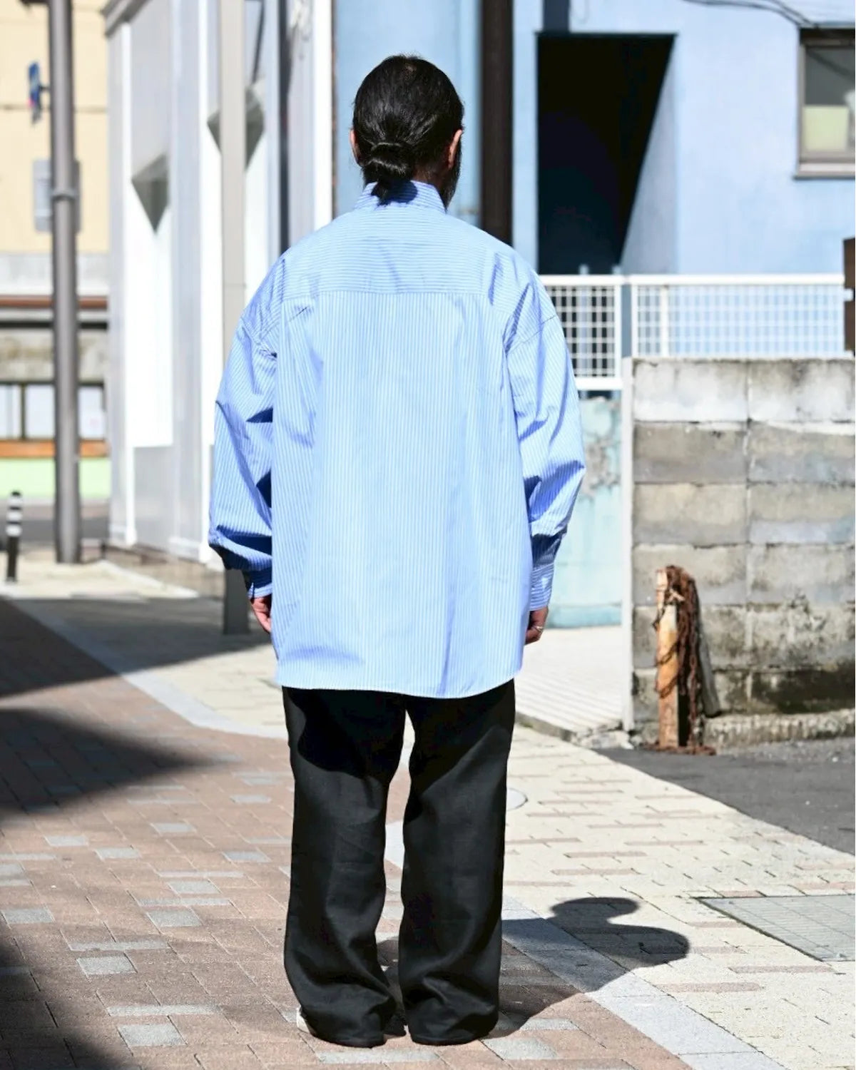COOTIE PRODUCTIONS® / Stripe Broad Oversized L/S Shirt (CTE-25A403)