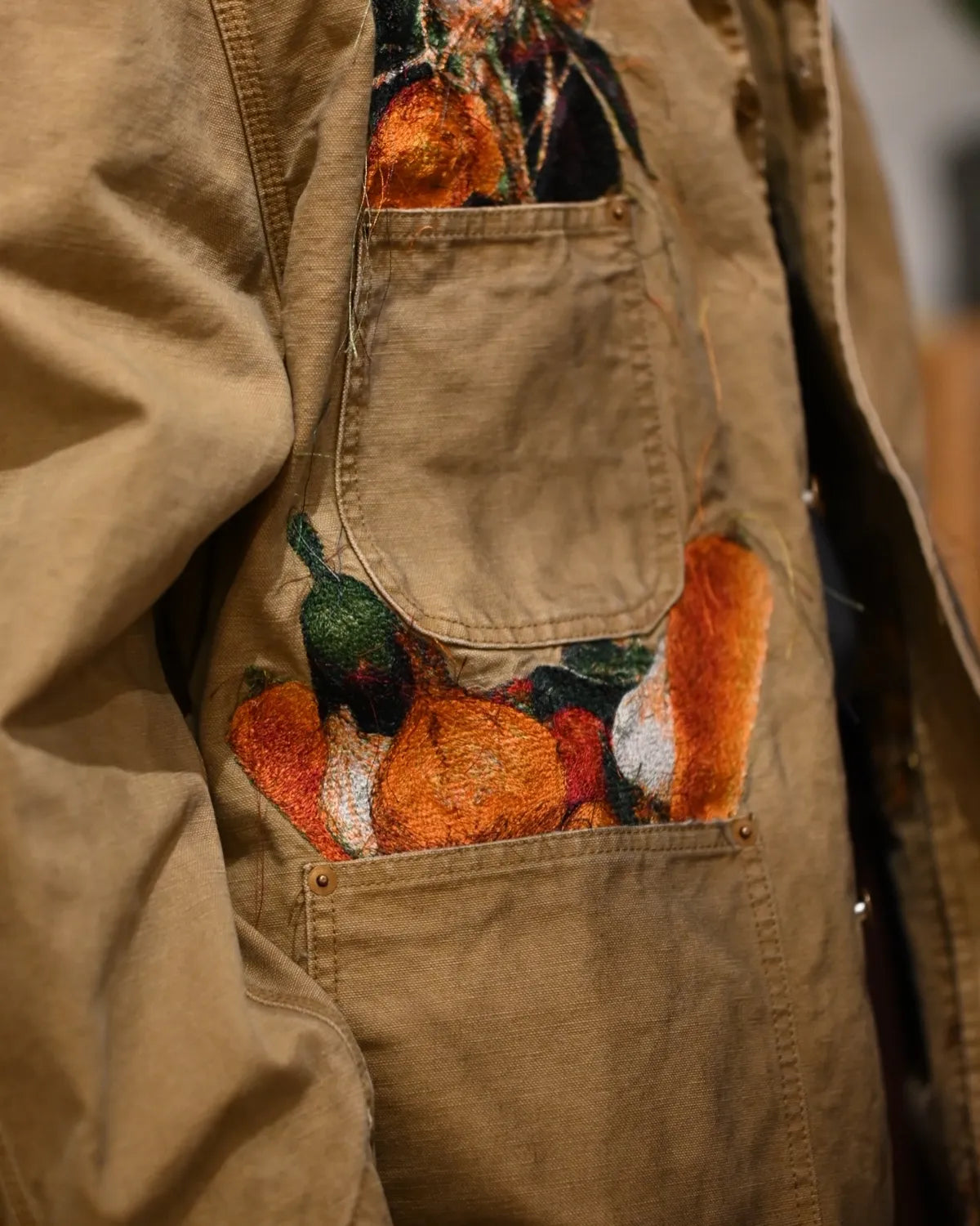 doublet / VEGETABLE EMBROIDERY WORK JACKET (26SS19BL249)