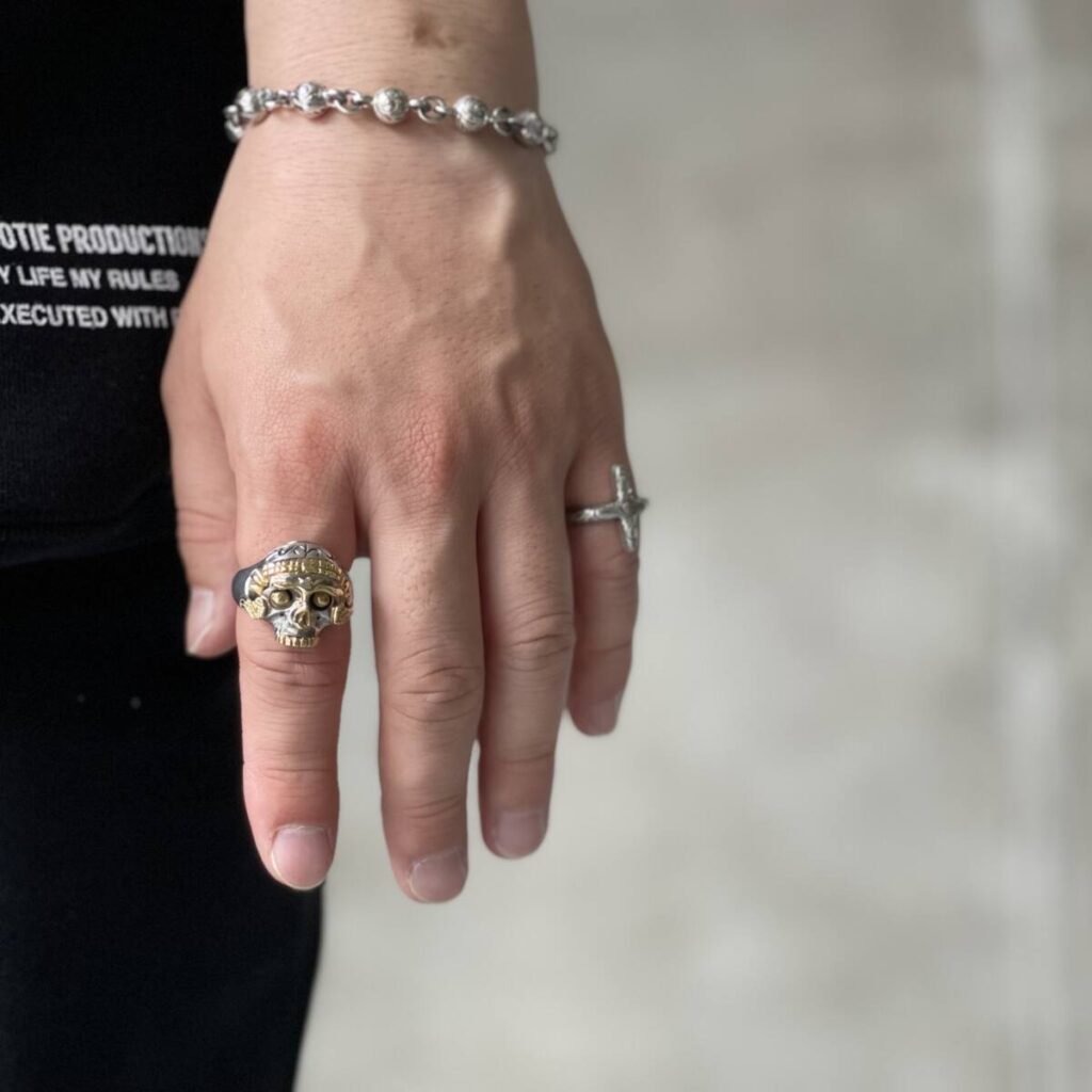 ANTIDOTE BUYERS CLUB / TIBETAN SKULL RING(RX-706-SG)