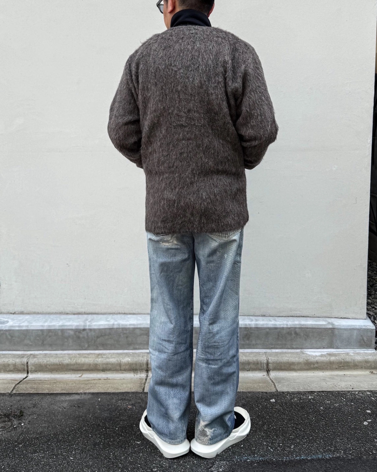 OUR LEGACY / CARDIGAN Mole Grey Hairy Wool (M2266CM)
