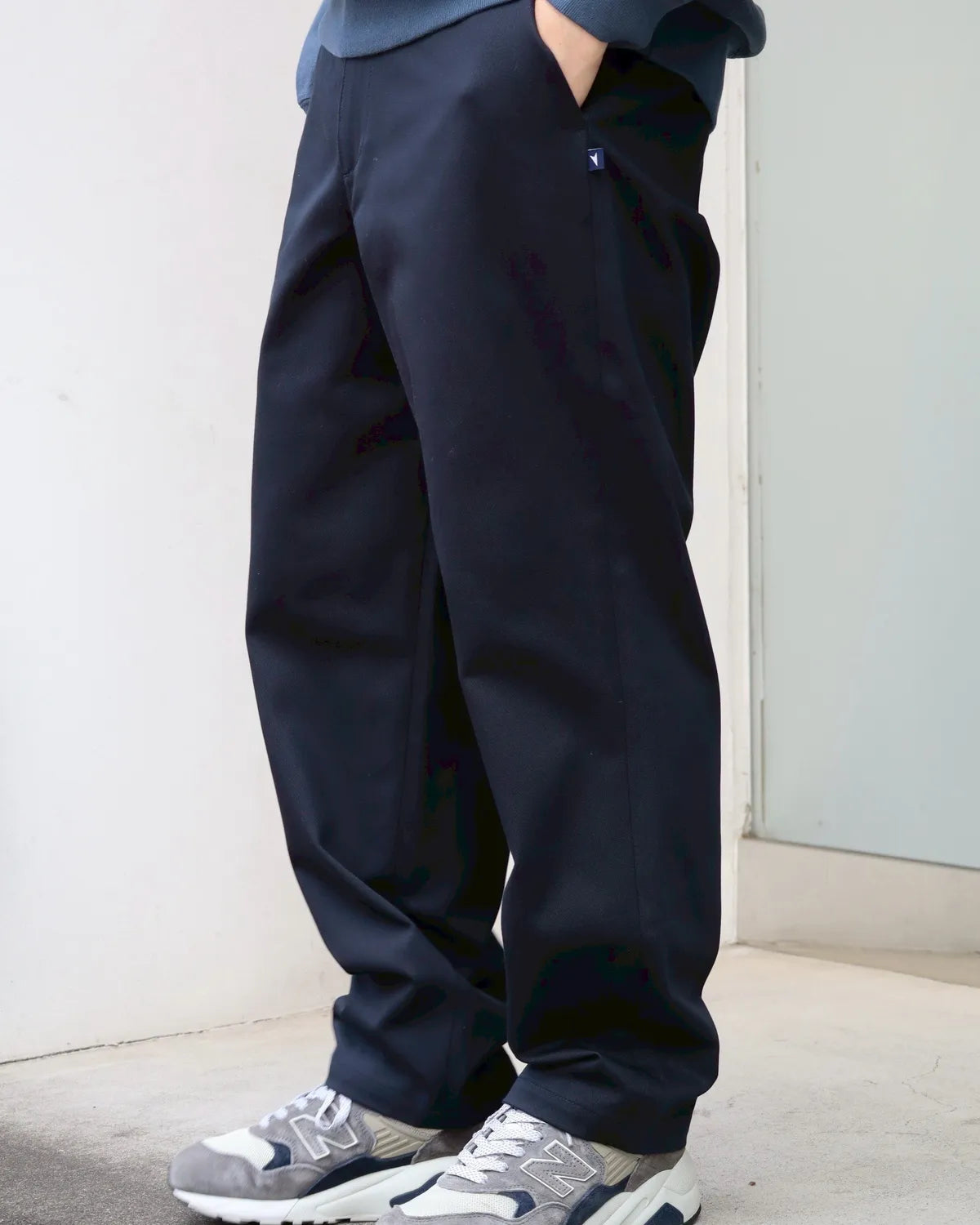 DESCENDANT / DC-6 ORGANIC COTTON TWILL TROUSERS (252WVDS-PTM01)